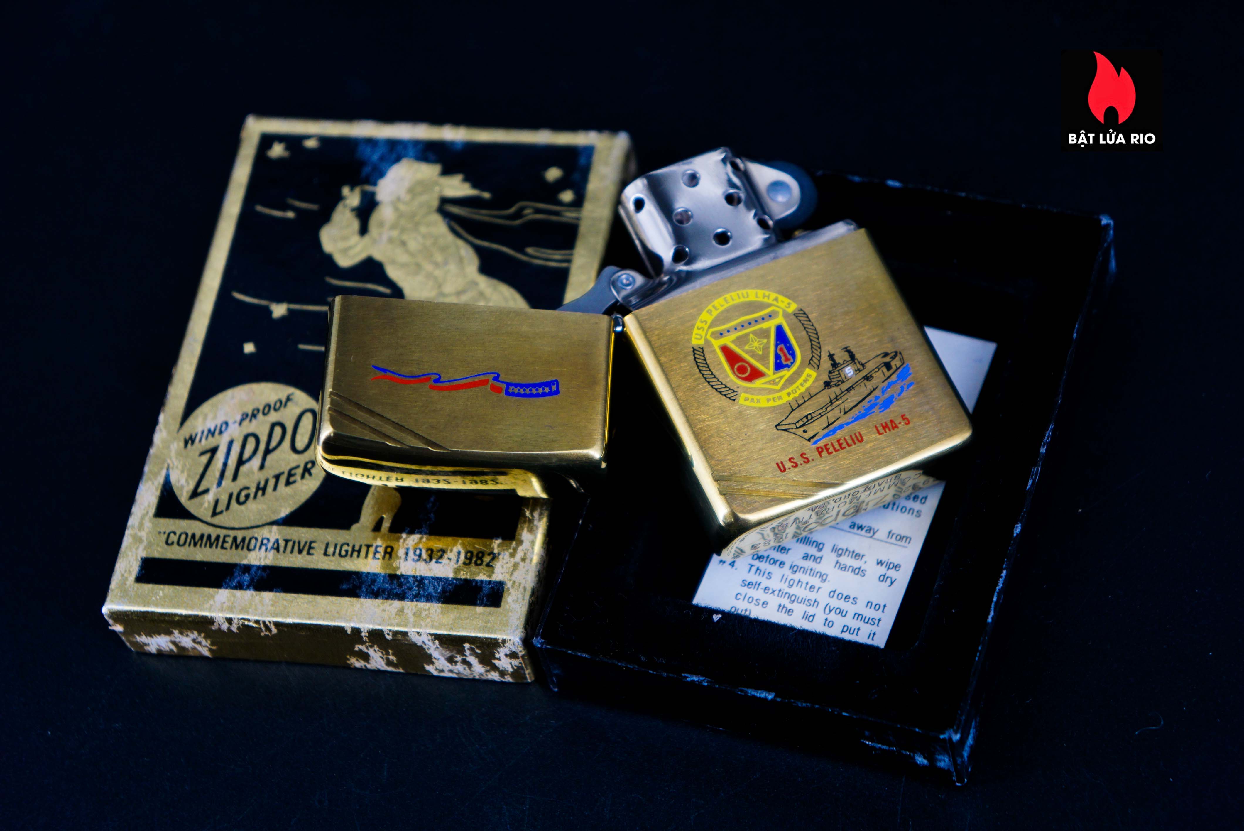 Zippo Chu Niên 1932-1982 – Đồng Nguyên Khối – USS Peleliu LHA-5 42 Zippo Chu Niên 1932-1982 – Đồng Nguyên Khối – USS Peleliu LHA-5 18