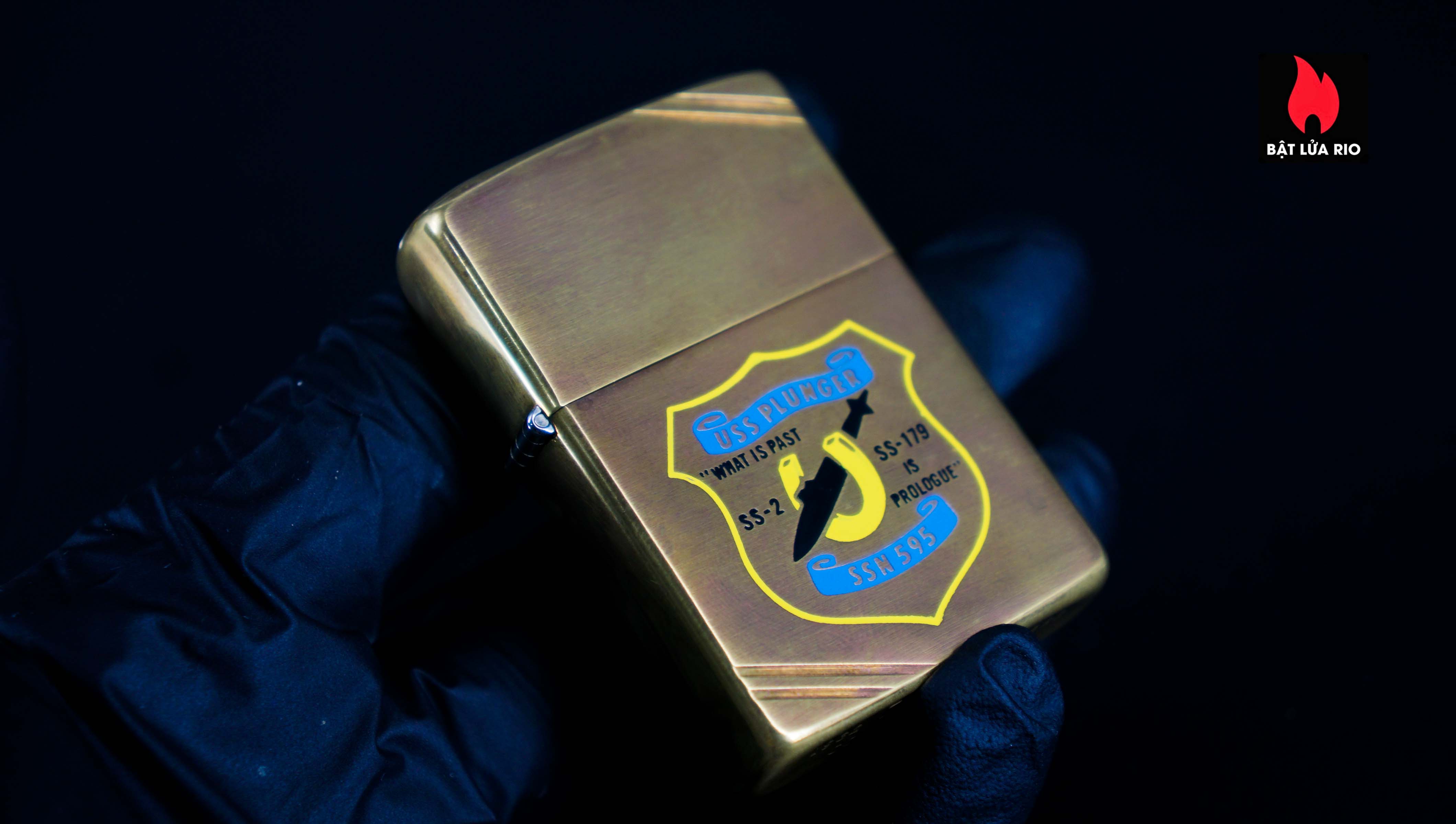 Zippo Chu Niên 1932-1982 – Đồng Nguyên Khối – USS Plunger SSN 595 1