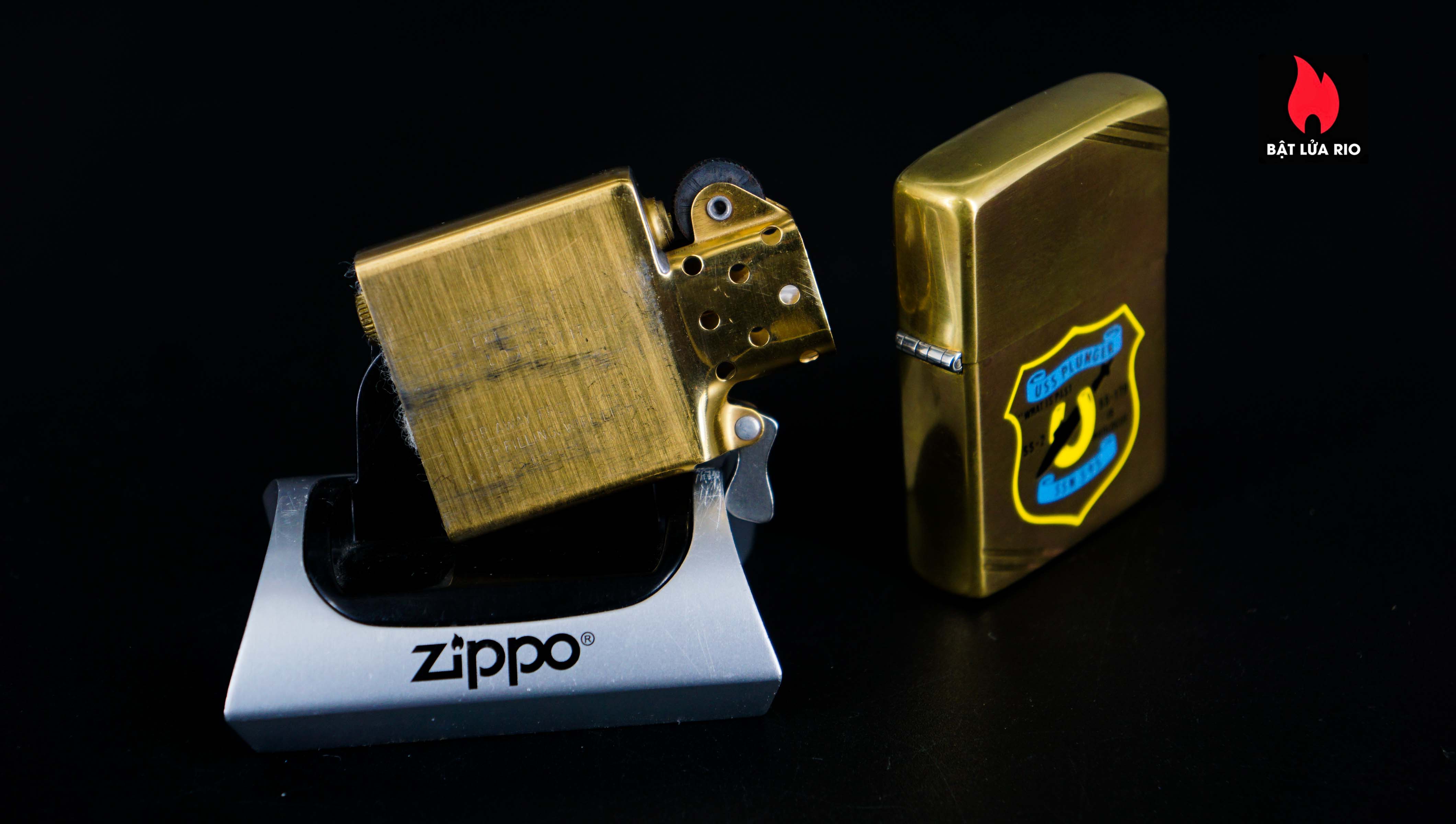 Zippo Chu Niên 1932-1982 – Đồng Nguyên Khối – USS Plunger SSN 595 12
