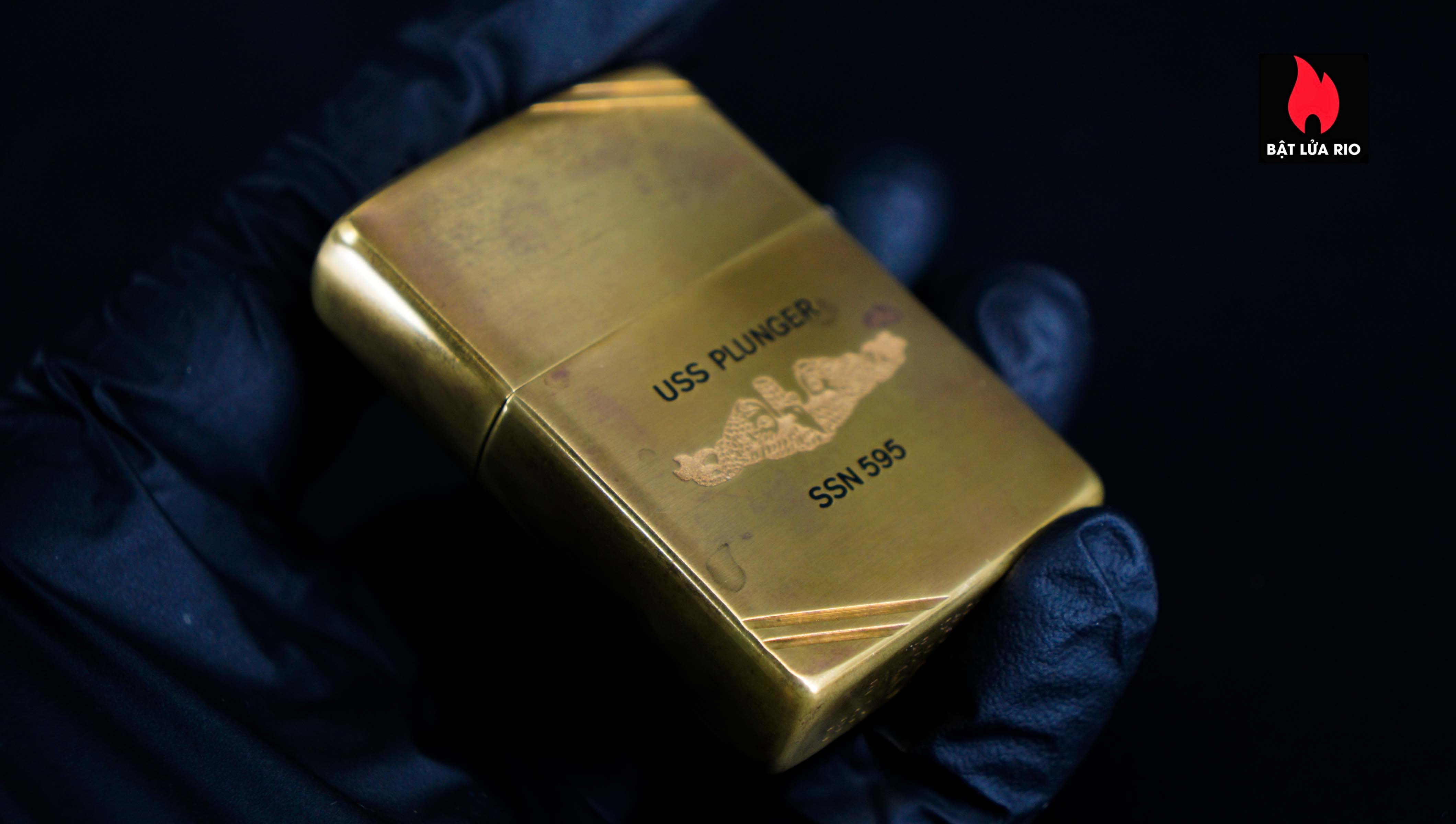 Zippo Chu Niên 1932-1982 – Đồng Nguyên Khối – USS Plunger SSN 595 2