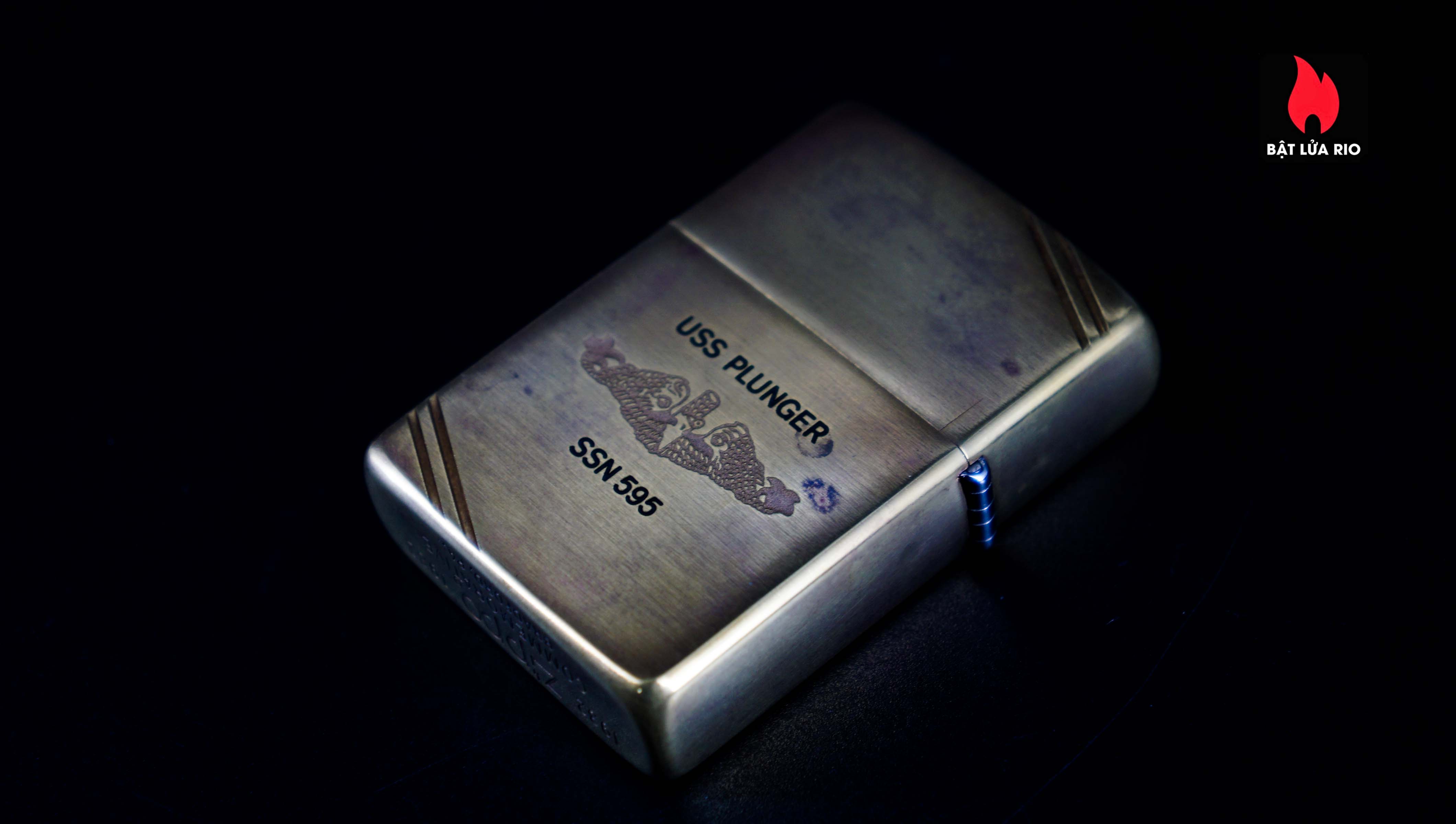 Zippo Chu Niên 1932-1982 – Đồng Nguyên Khối – USS Plunger SSN 595 21
