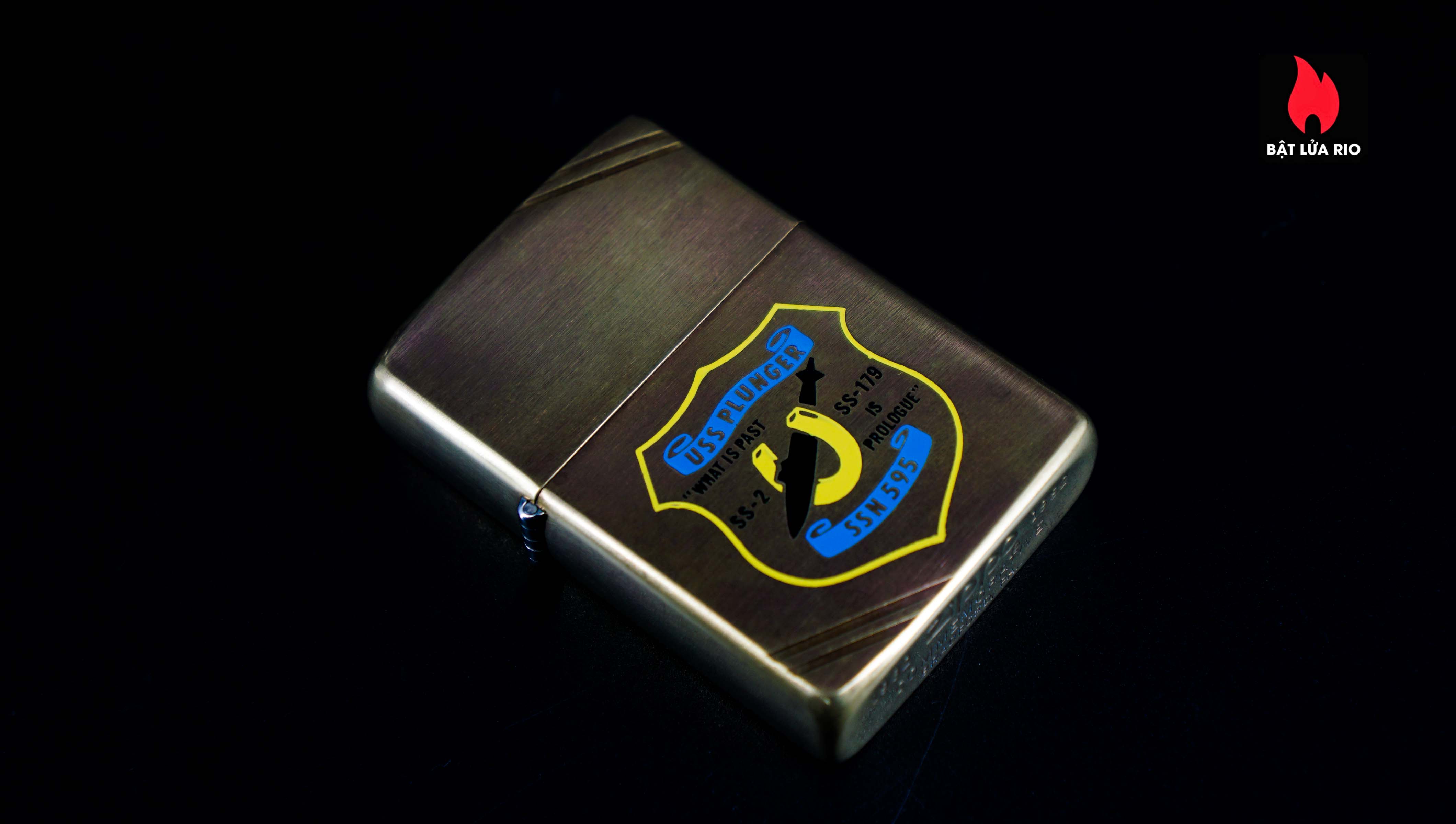 Zippo Chu Niên 1932-1982 – Đồng Nguyên Khối – USS Plunger SSN 595 23