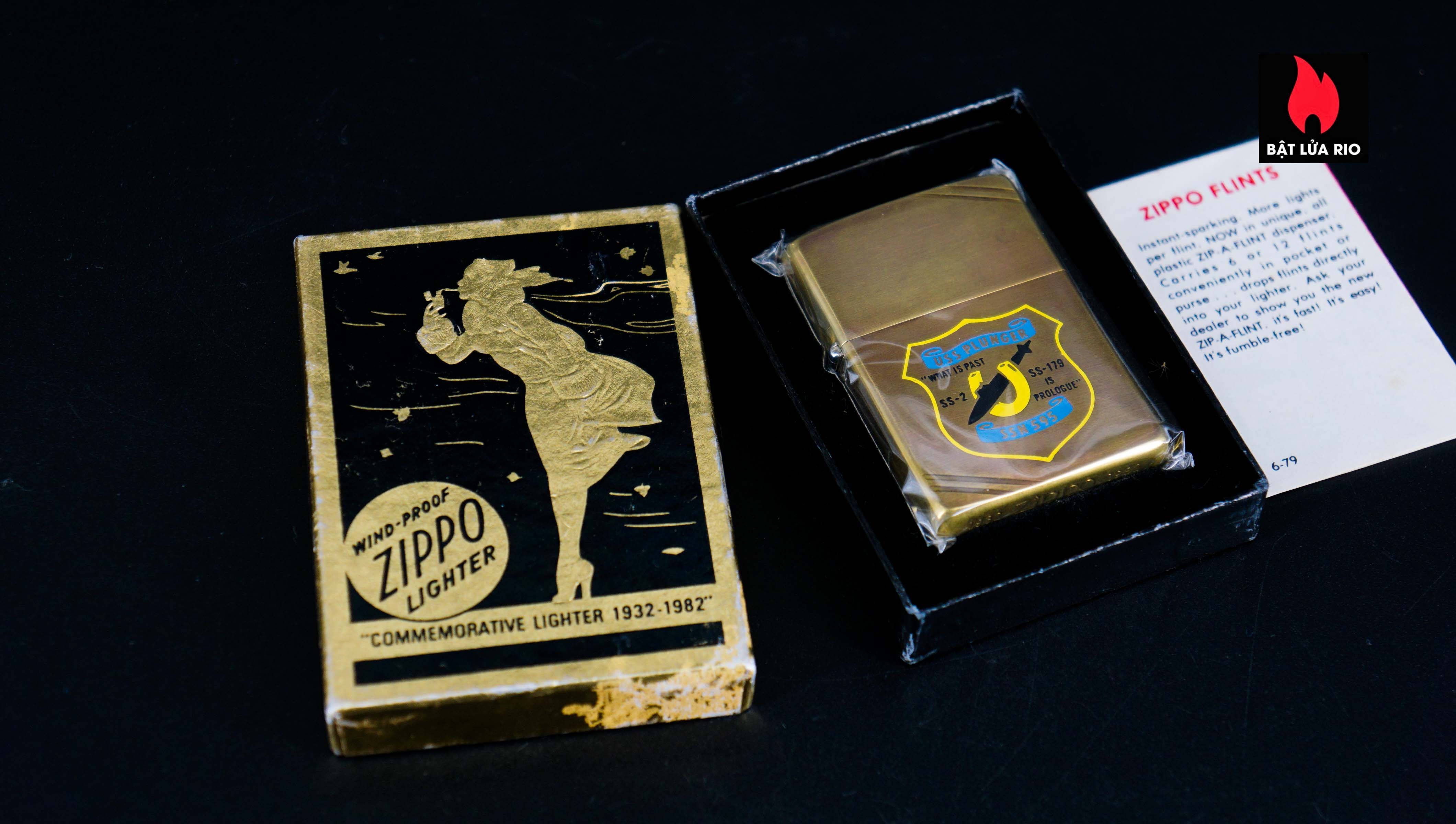 Zippo Chu Niên 1932-1982 – Đồng Nguyên Khối – USS Plunger SSN 595 29
