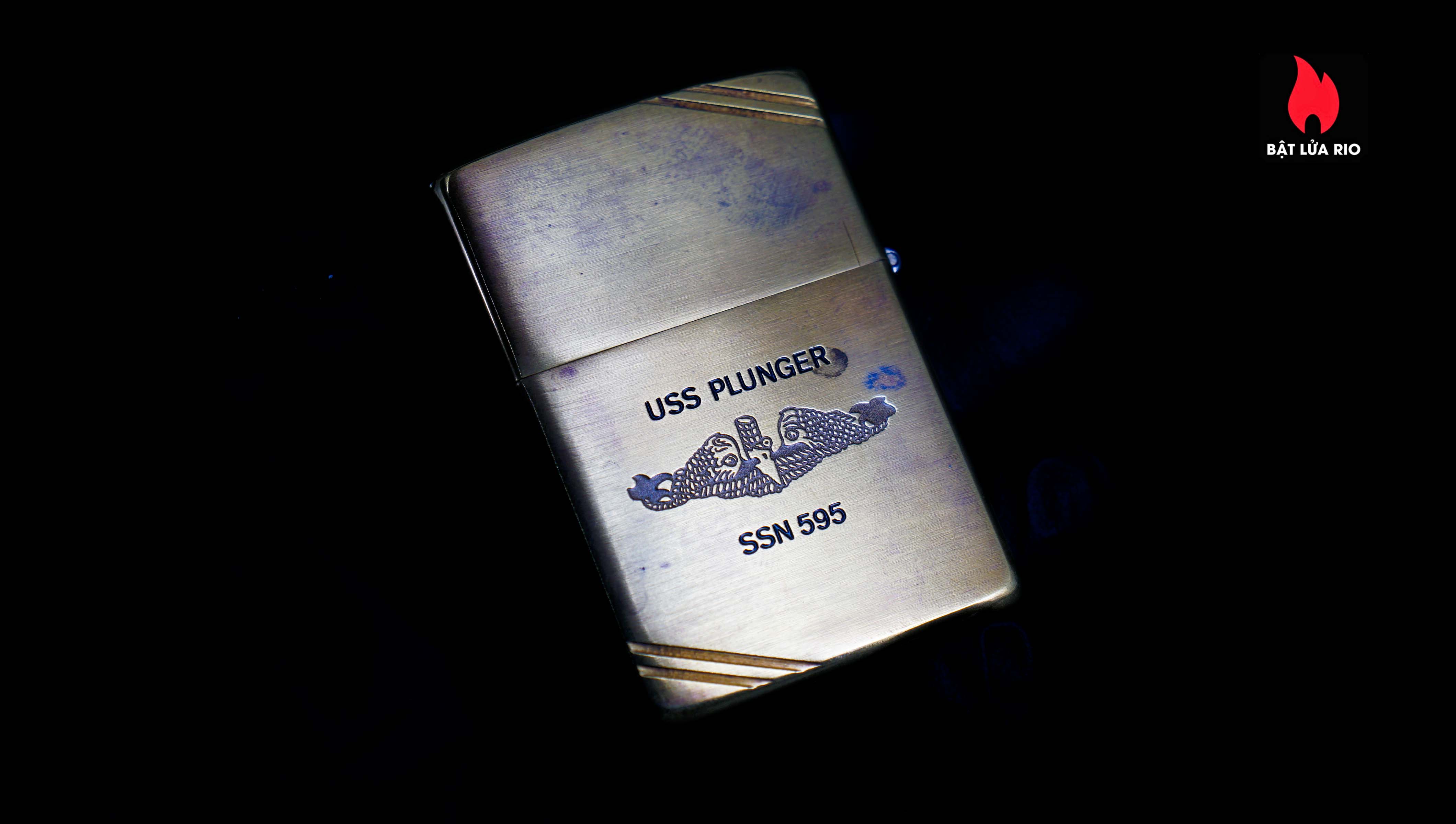 Zippo Chu Niên 1932-1982 – Đồng Nguyên Khối – USS Plunger SSN 595 3