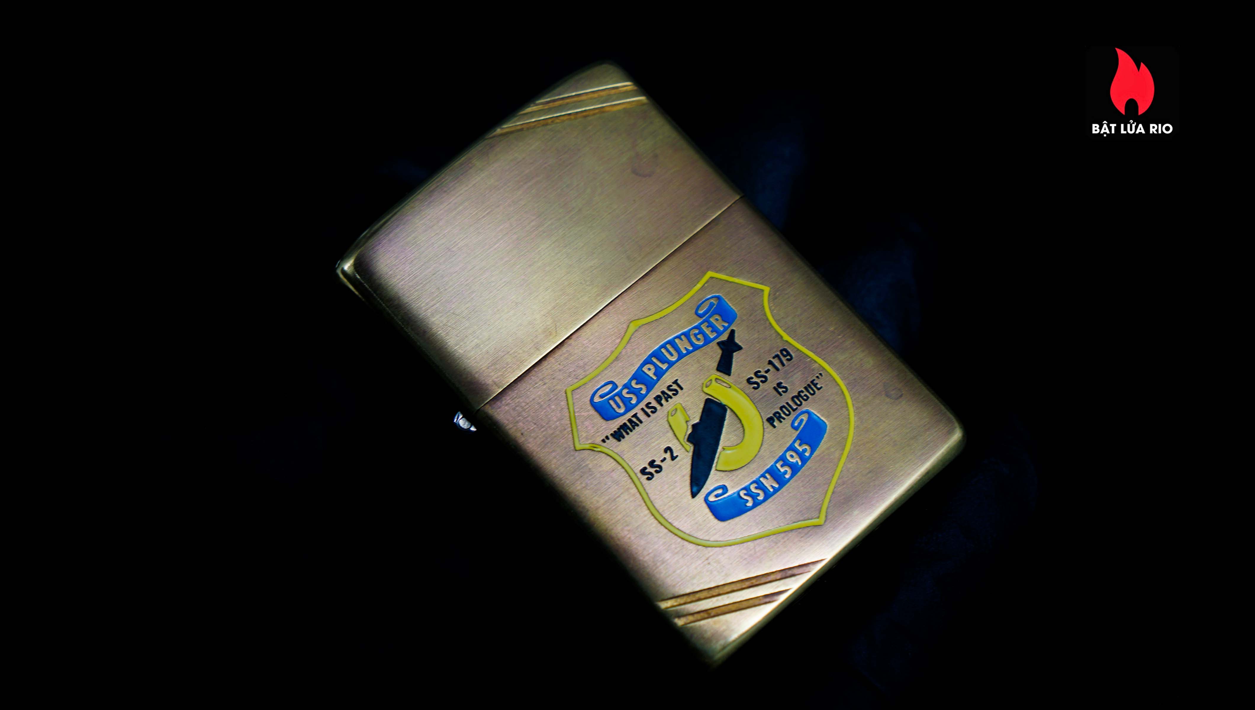 Zippo Chu Niên 1932-1982 – Đồng Nguyên Khối – USS Plunger SSN 595 4