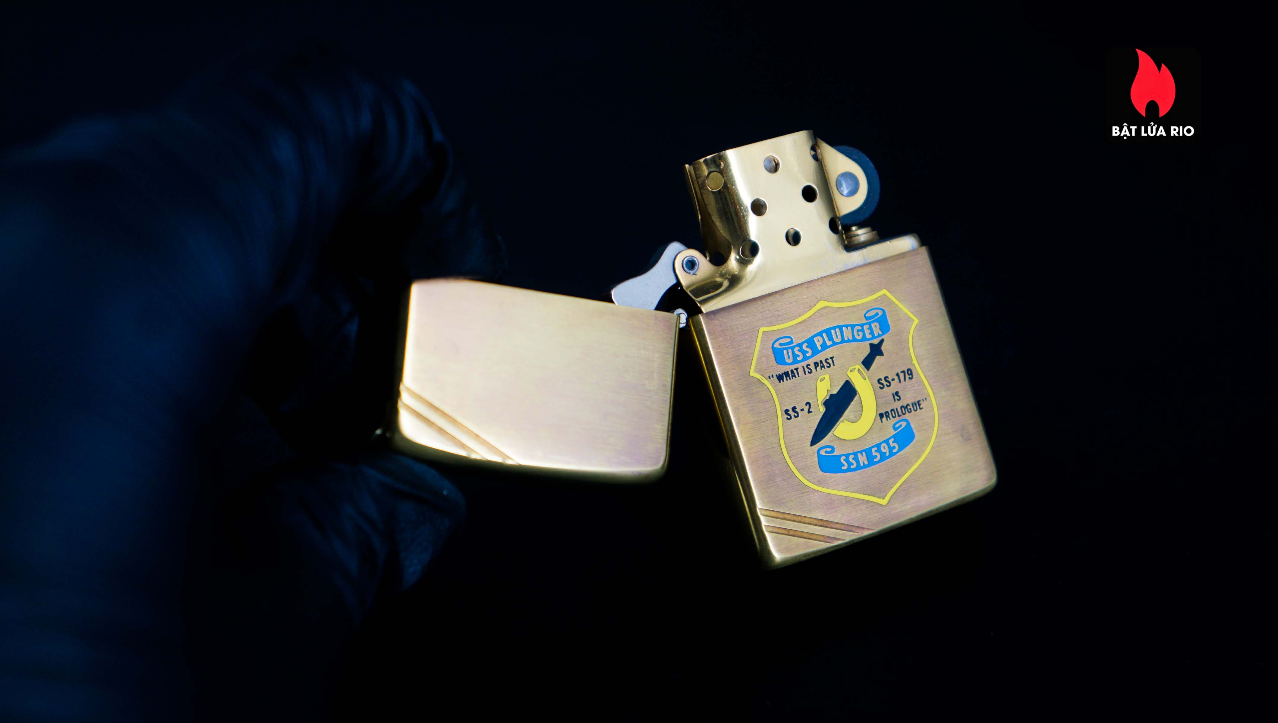 Zippo Chu Niên 1932-1982 – Đồng Nguyên Khối – USS Plunger SSN 595 6
