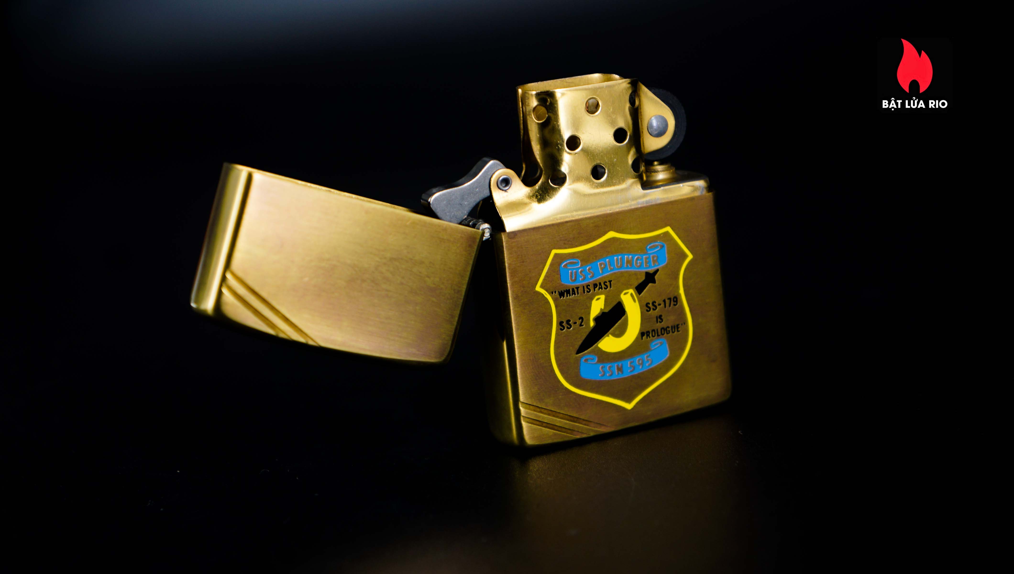 Zippo Chu Niên 1932-1982 – Đồng Nguyên Khối – USS Plunger SSN 595 7