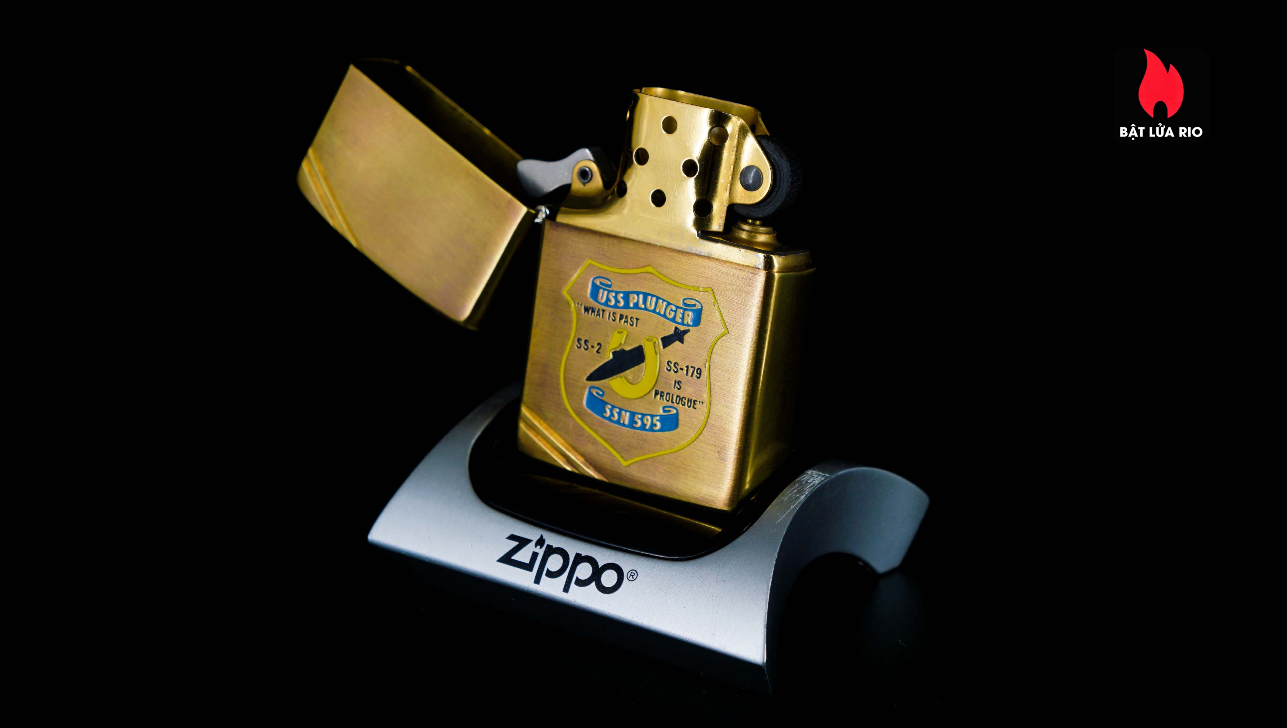 Zippo Chu Niên 1932-1982 – Đồng Nguyên Khối – USS Plunger SSN 595 9