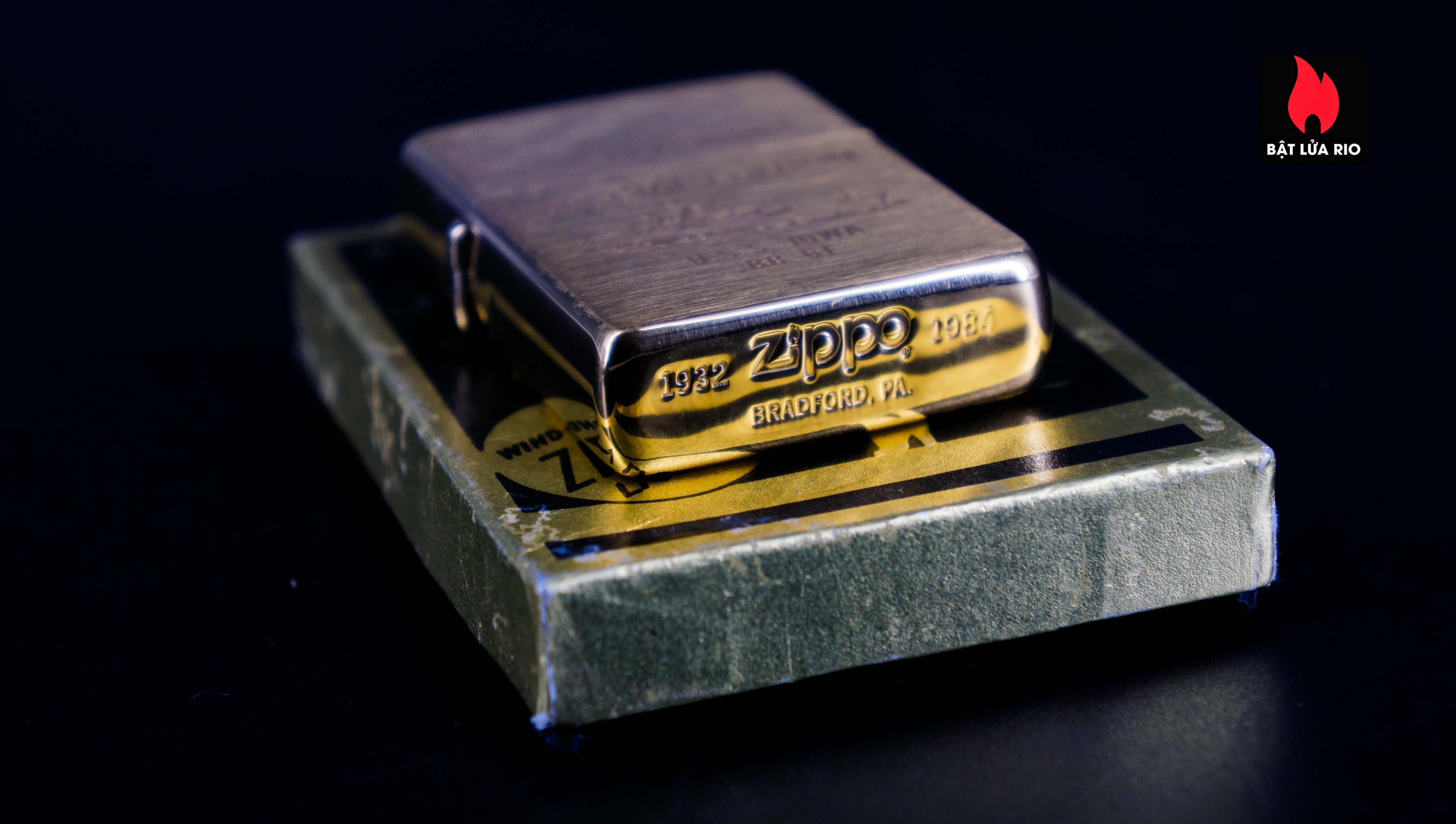 Zippo Chu Niên 1932-1984 – Đồng Nguyên Khối – Solid Brass – USS IOWA BB-61 7