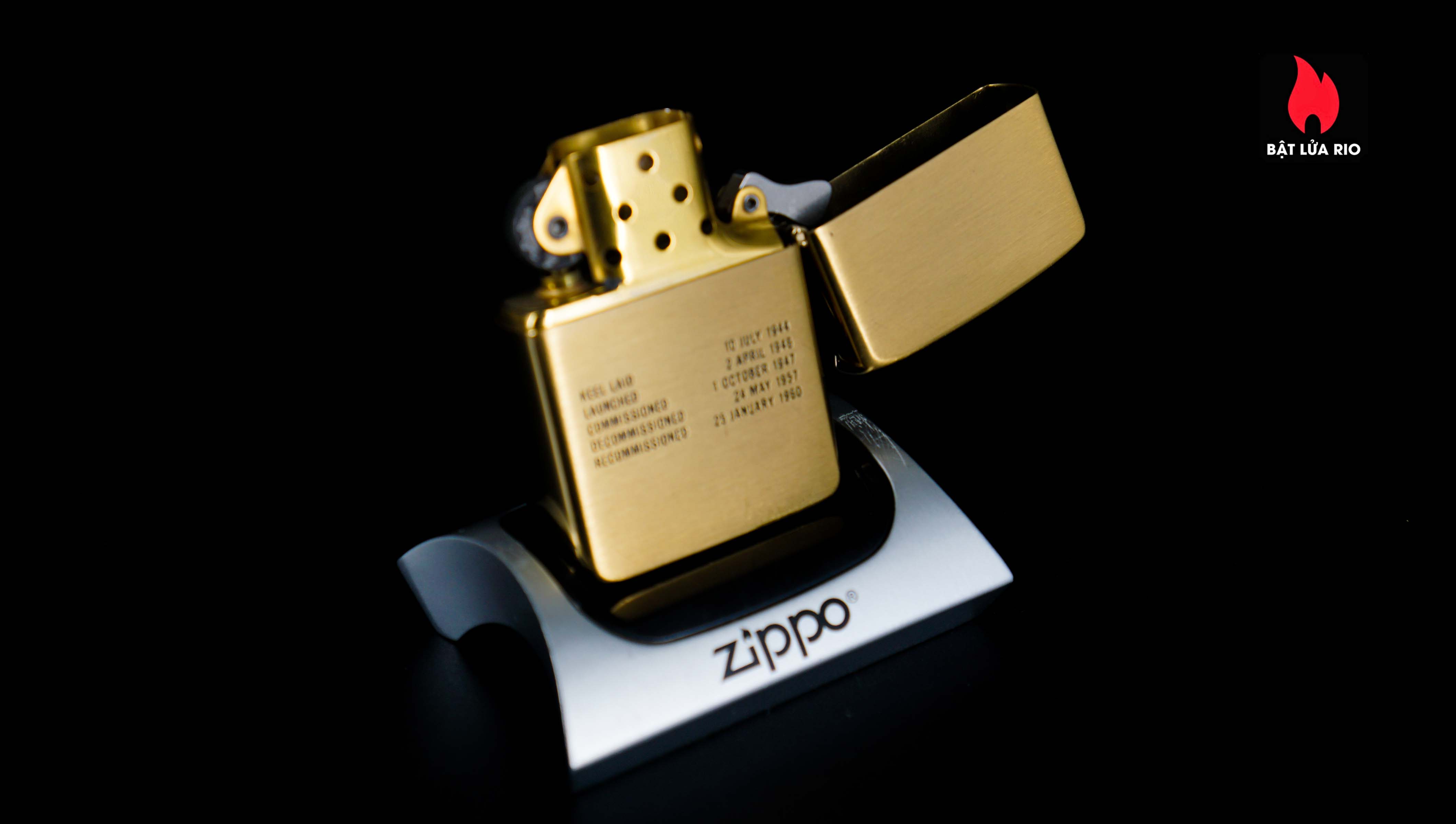 Zippo Chu Niên 1932-1986 – Đồng Nguyên Khối – USS Coral Sea CV-43 13