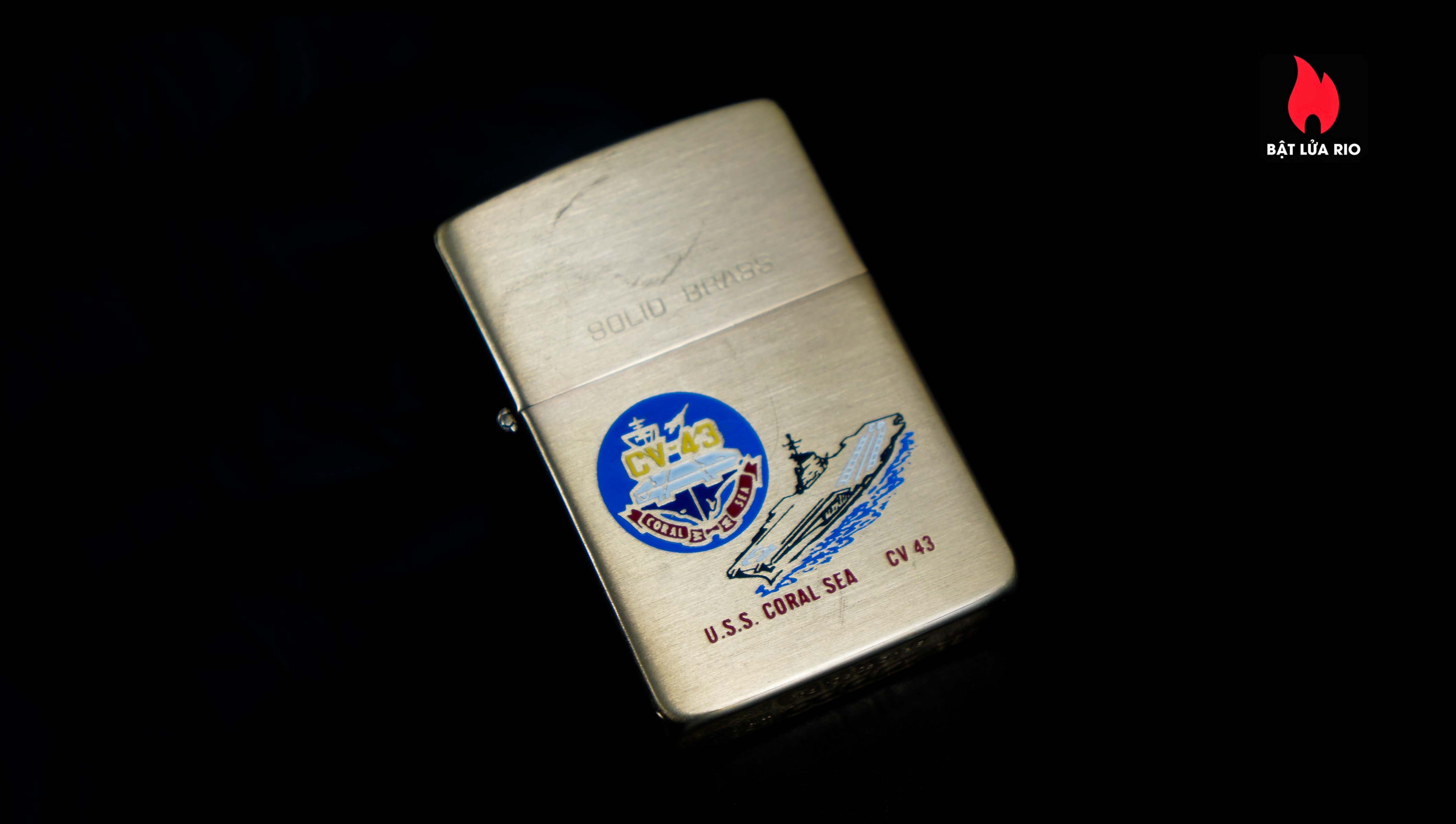 Zippo Chu Niên 1932-1986 – Đồng Nguyên Khối – USS Coral Sea CV-43 2