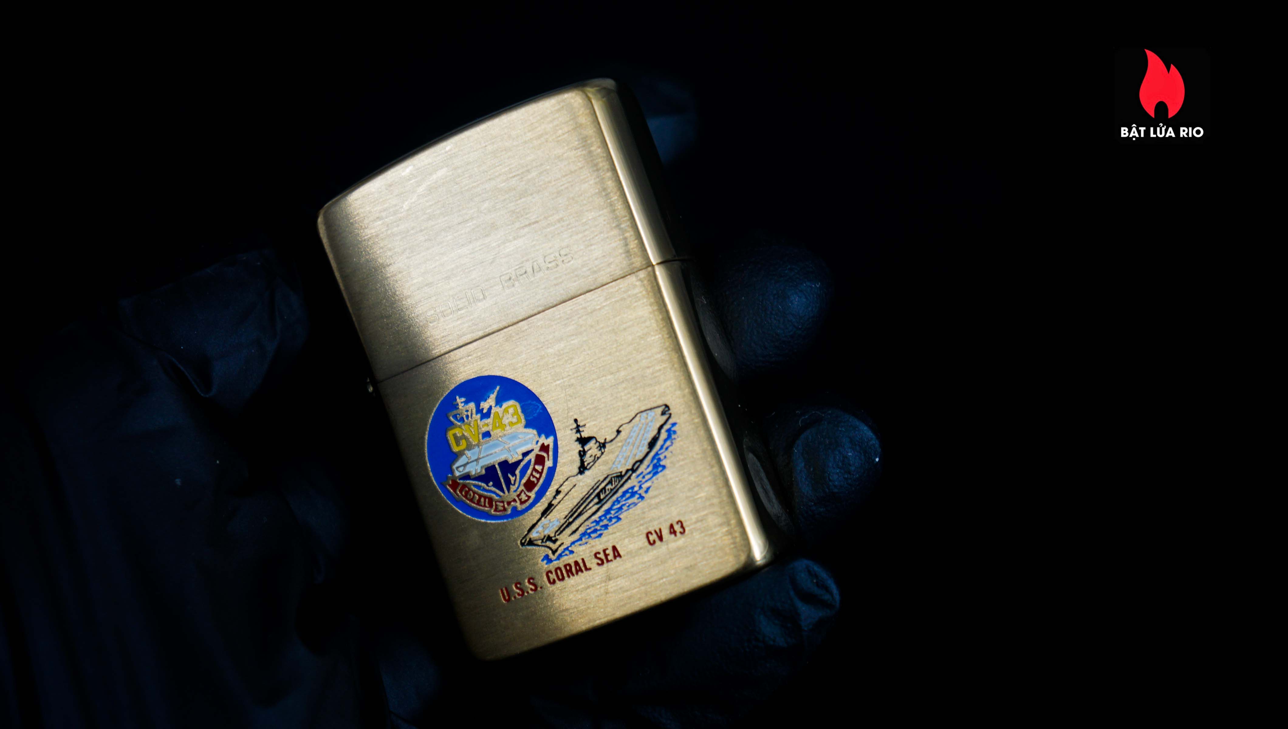 Zippo Chu Niên 1932-1986 – Đồng Nguyên Khối – USS Coral Sea CV-43 5