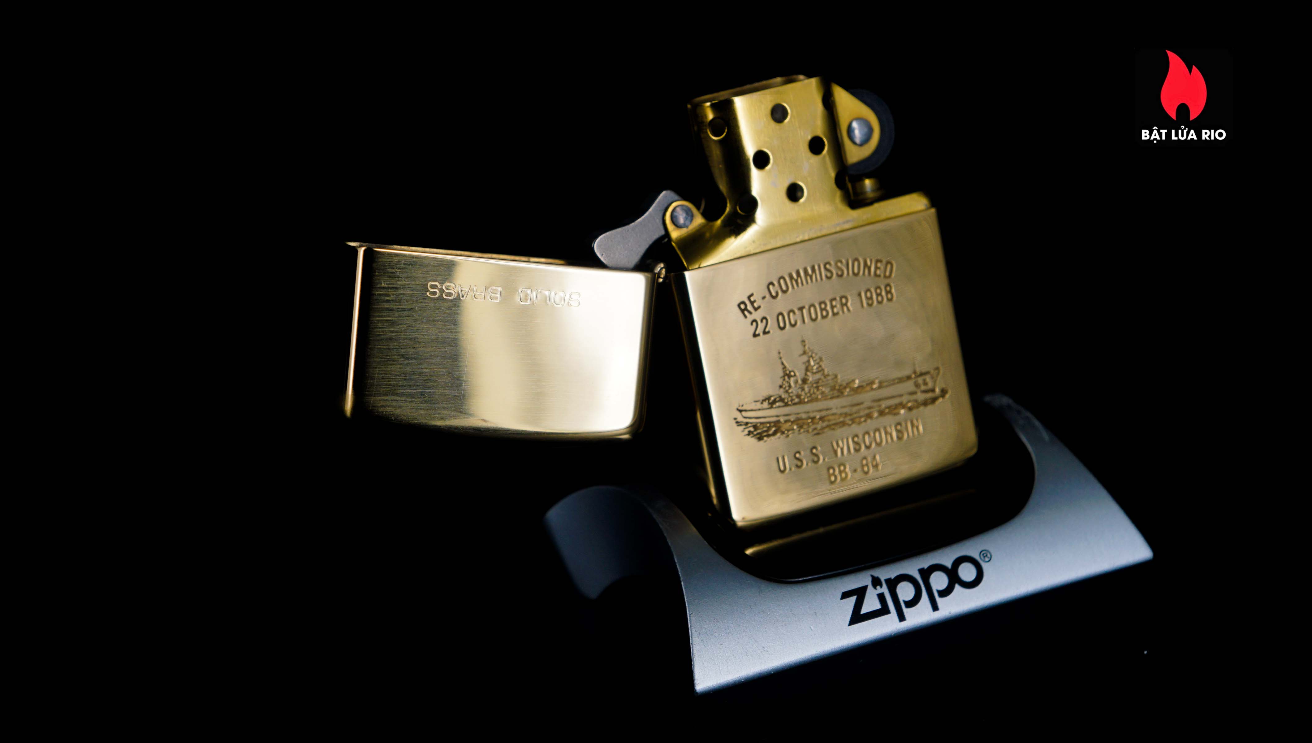 Zippo Chu Niên 1932-1988 – Re-Commissioned 1988 – USS Wisconsin BB-64 37 Zippo Chu Niên 1932-1988 – Re-Commissioned 1988 – USS Wisconsin BB-64 14
