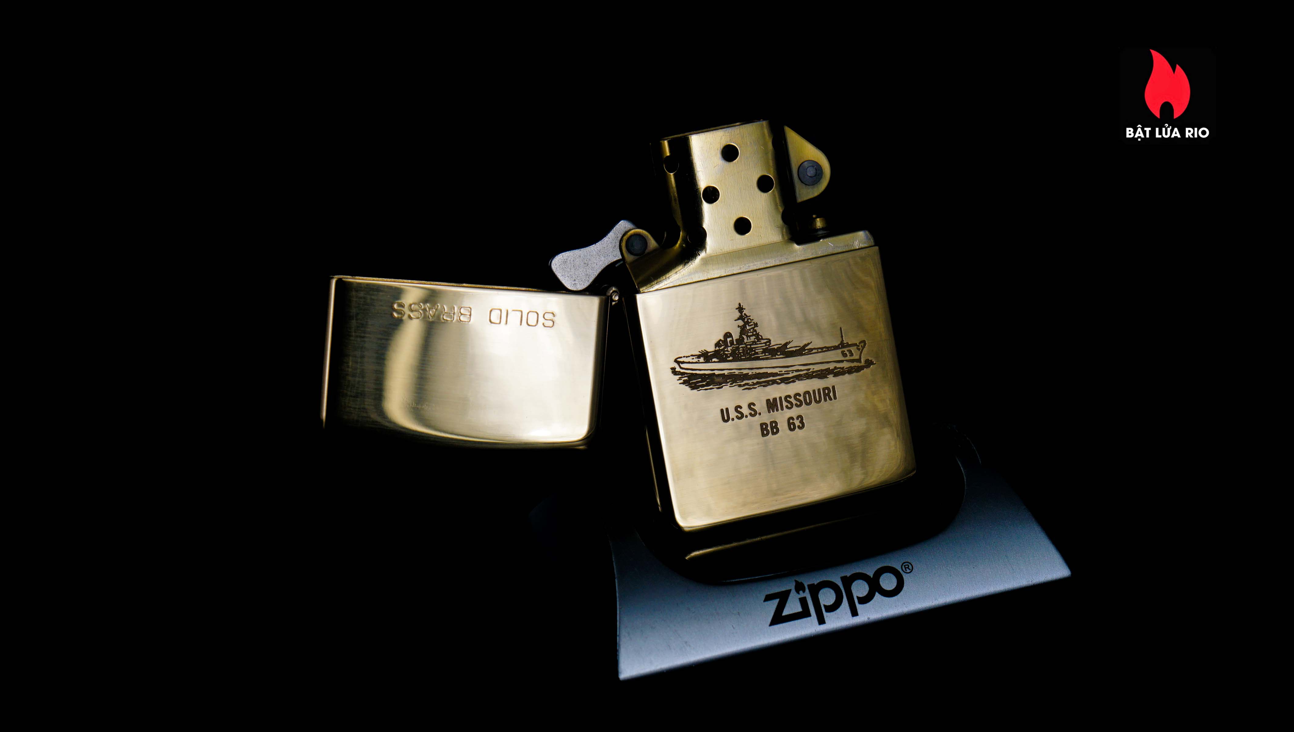Zippo Chu Niên 1932-1990 – USS Missouri BB-63 – Big Mo 15