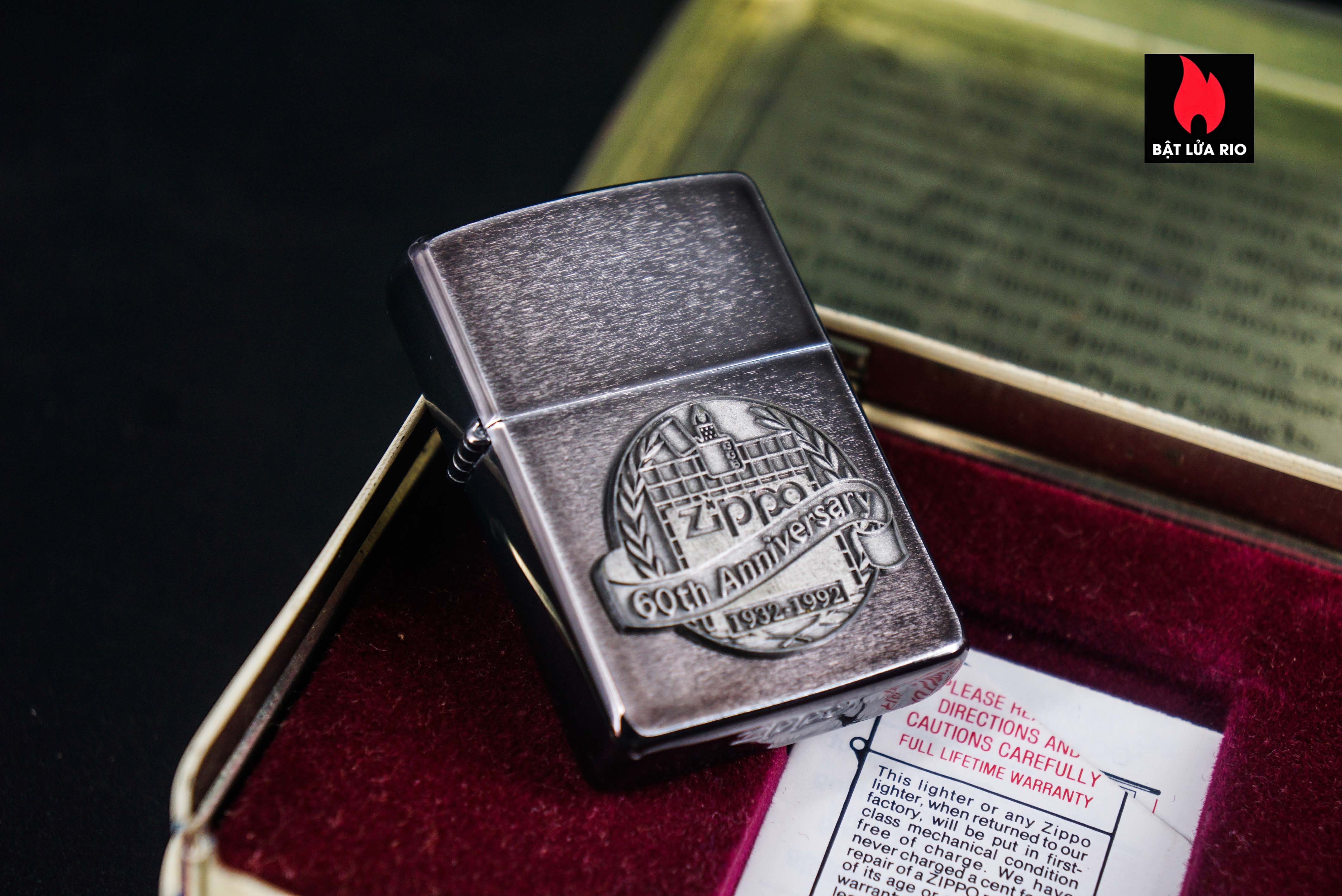 1992 Zippo 60th Anniversary UNFIRED Lighter with it's Tin | eBay