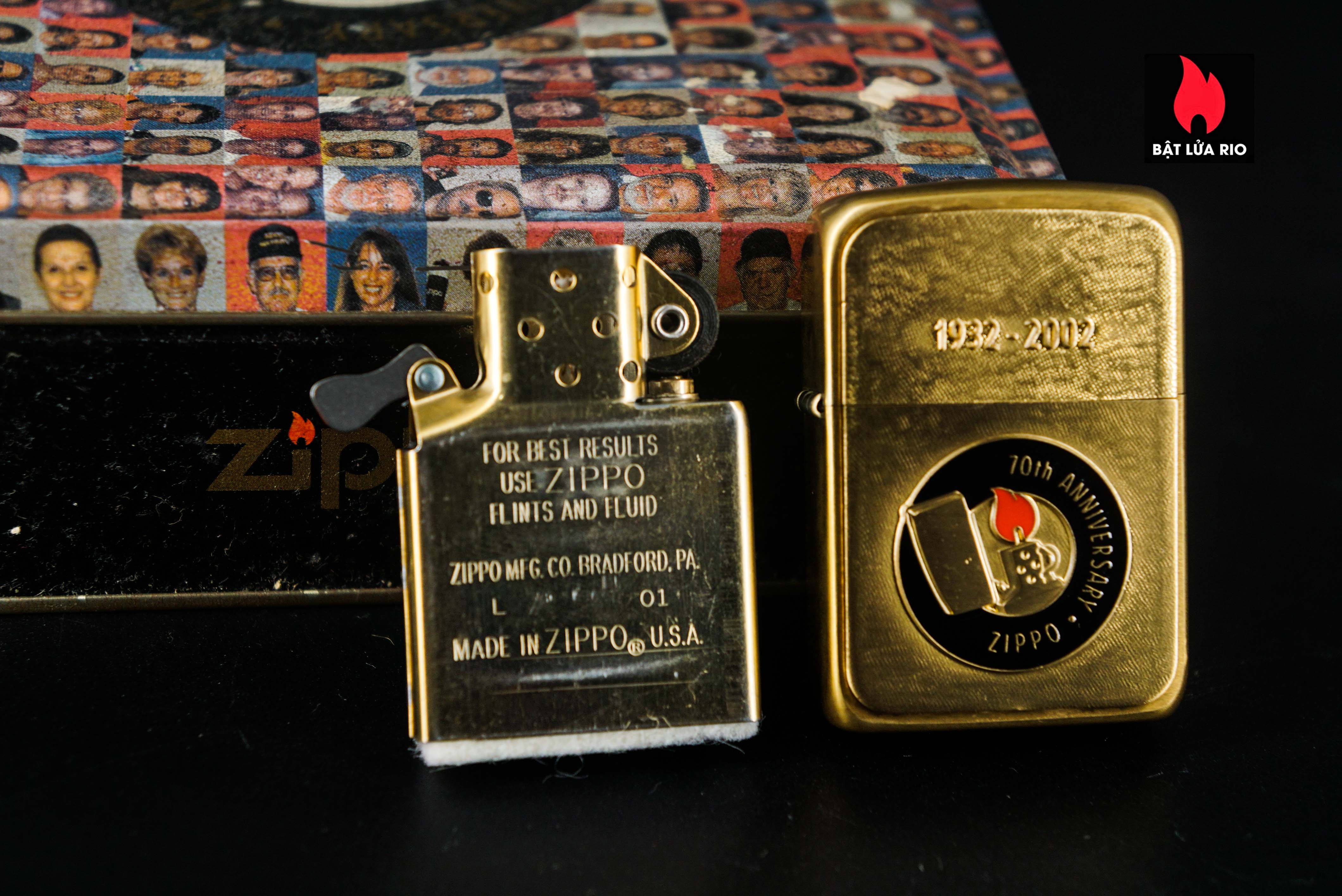 Zippo Coty 2002 – 1932-2002 – 70th Anniversary – Friends For A Lifetime 13