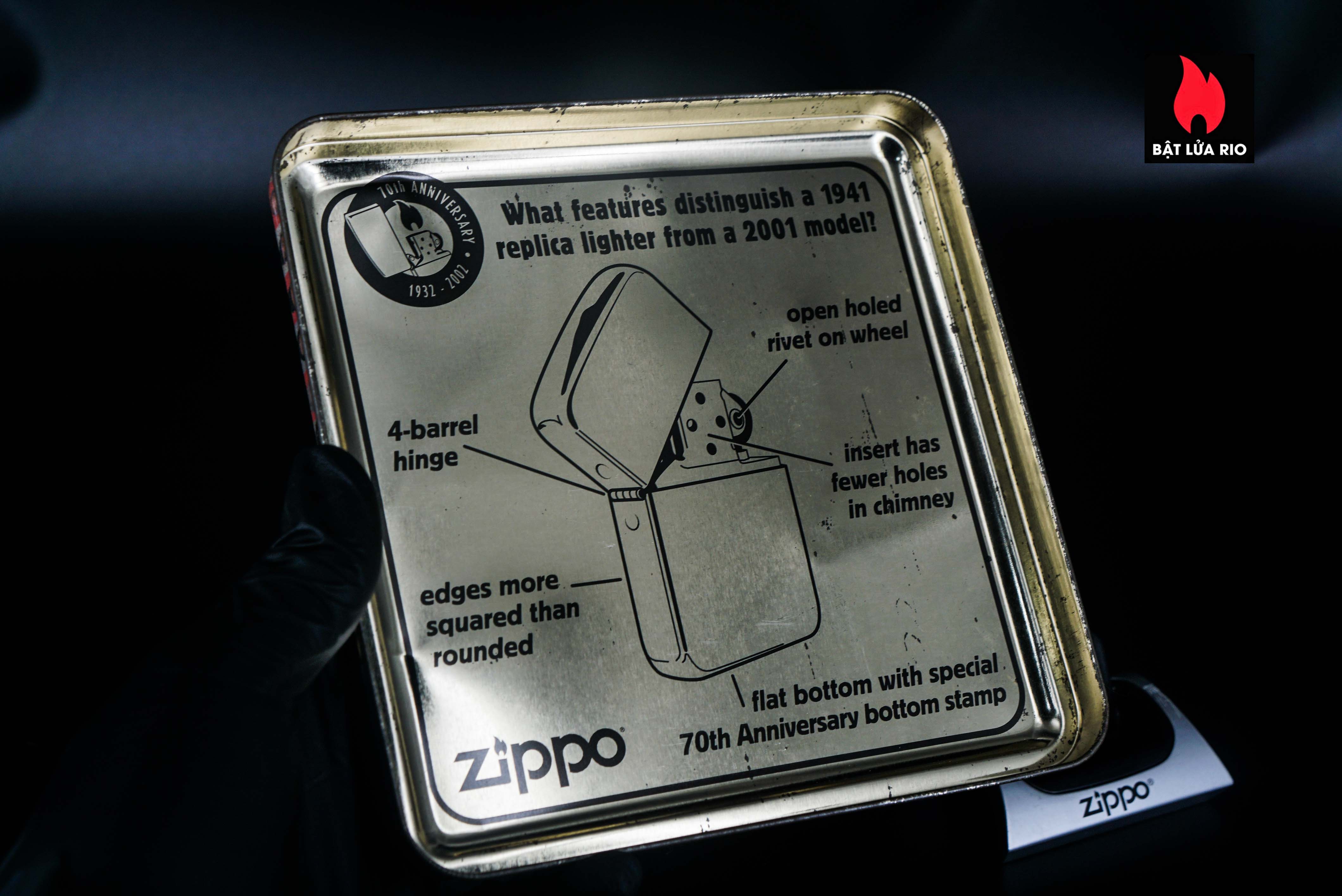 Zippo Coty 2002 – 1932-2002 – 70th Anniversary – Friends For A Lifetime 2