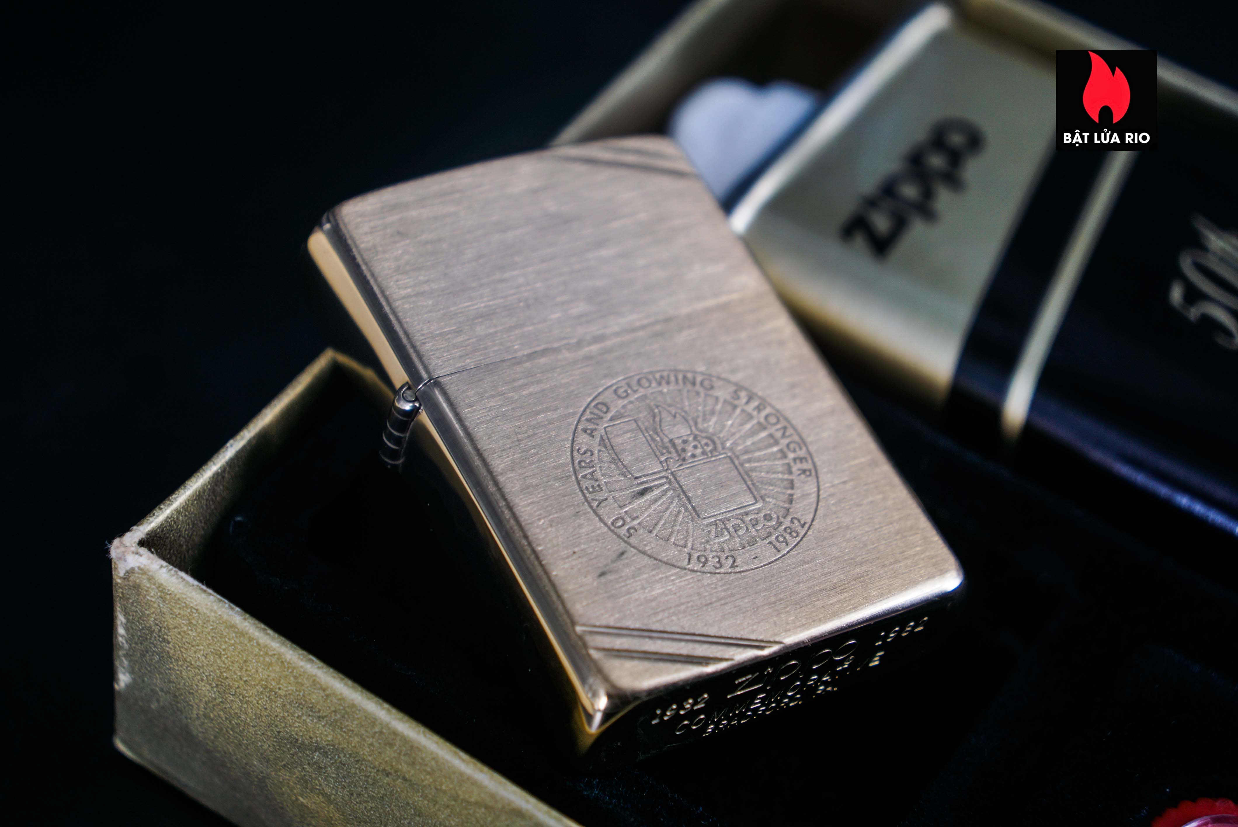 Zippo Gift Set 1932 - 1982 – Kỷ Niệm 50 Năm Thành Lập Hãng Zippo – 50th Anniversary – Employee 22