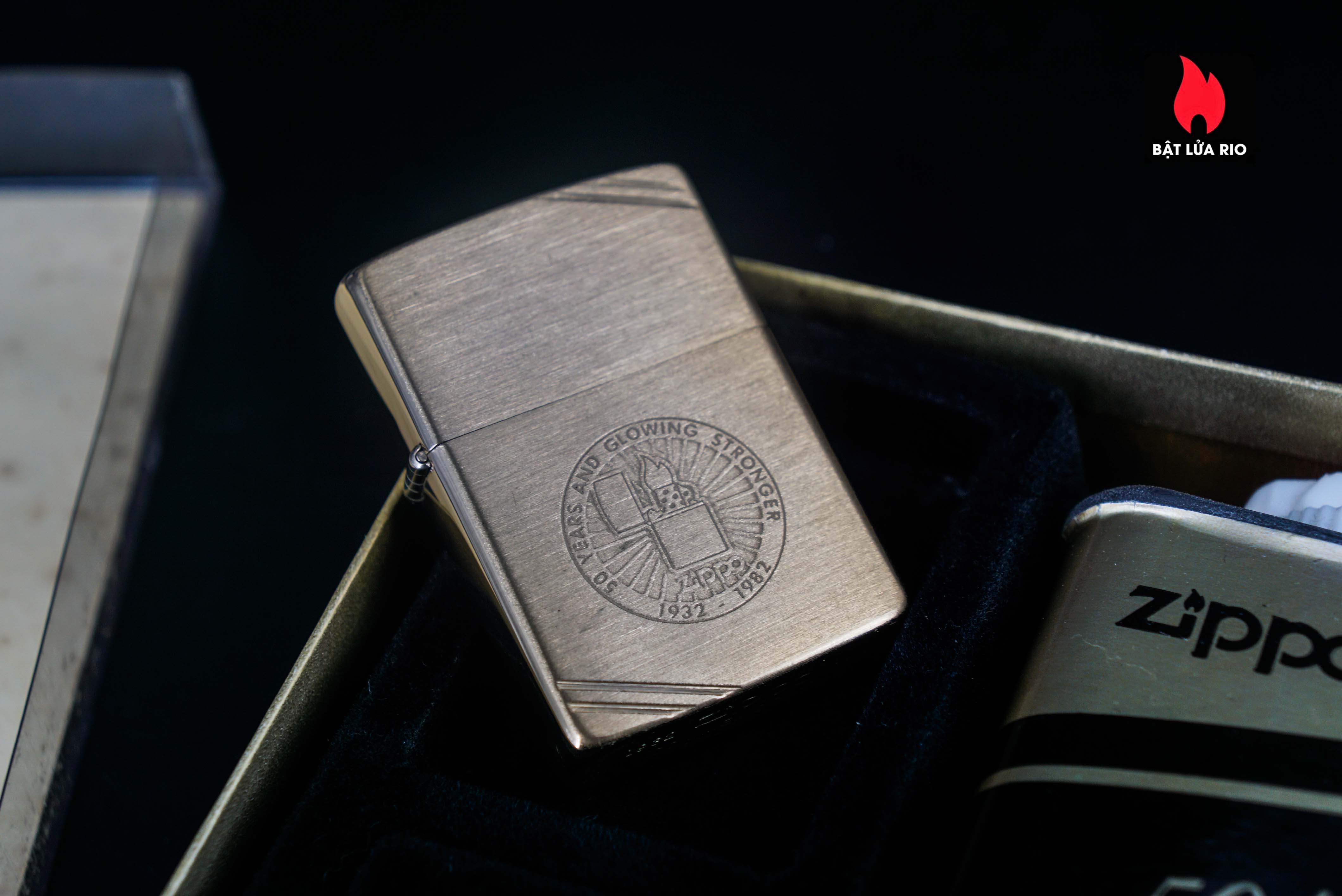 Zippo Gift Set 1932 - 1982 – Kỷ Niệm 50 Năm Thành Lập Hãng Zippo – 50th Anniversary – Employee 25