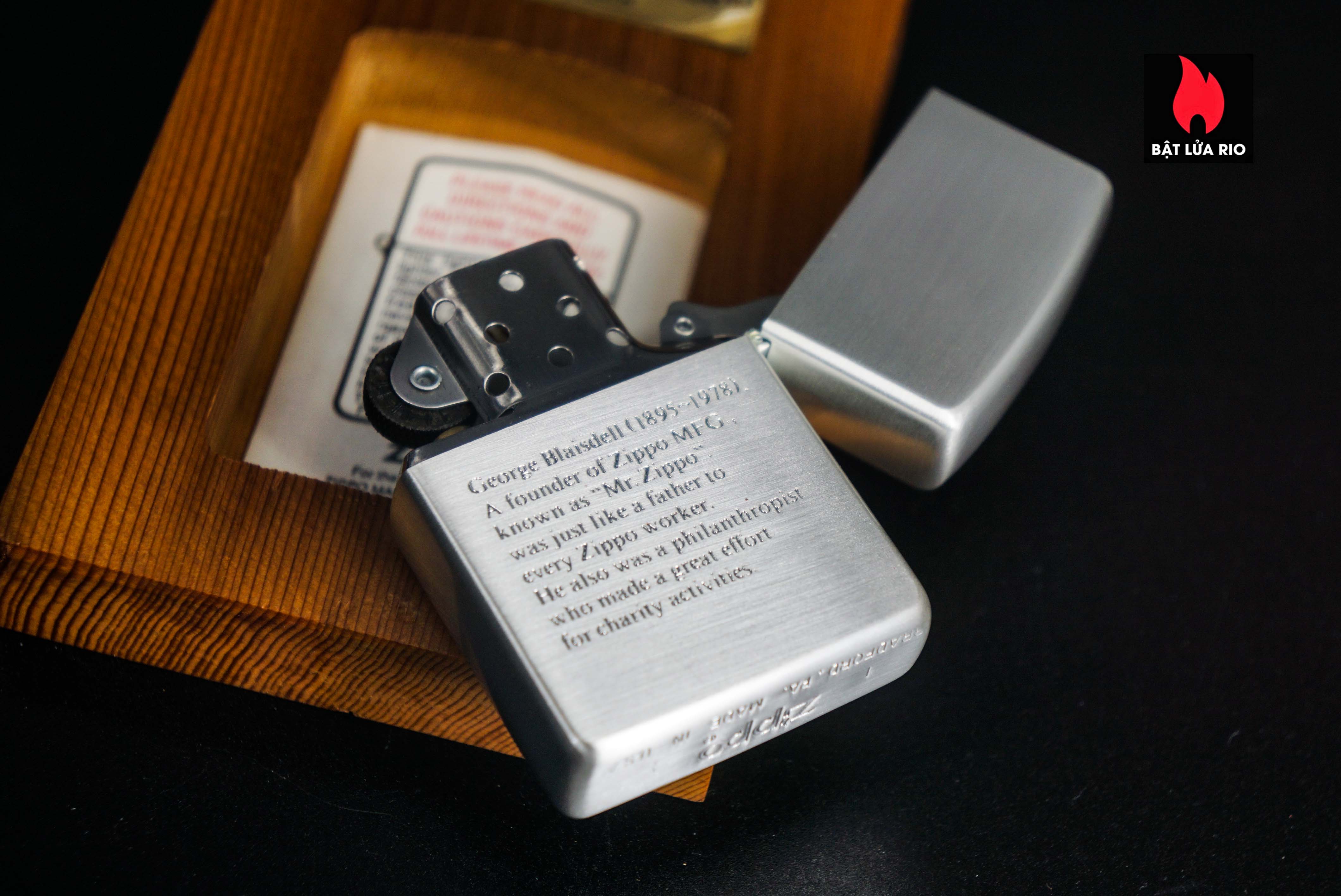 Zippo La Mã 1994 – 100th Anniversary Geogre G Blaisdell - Founder Of Zippo 5
