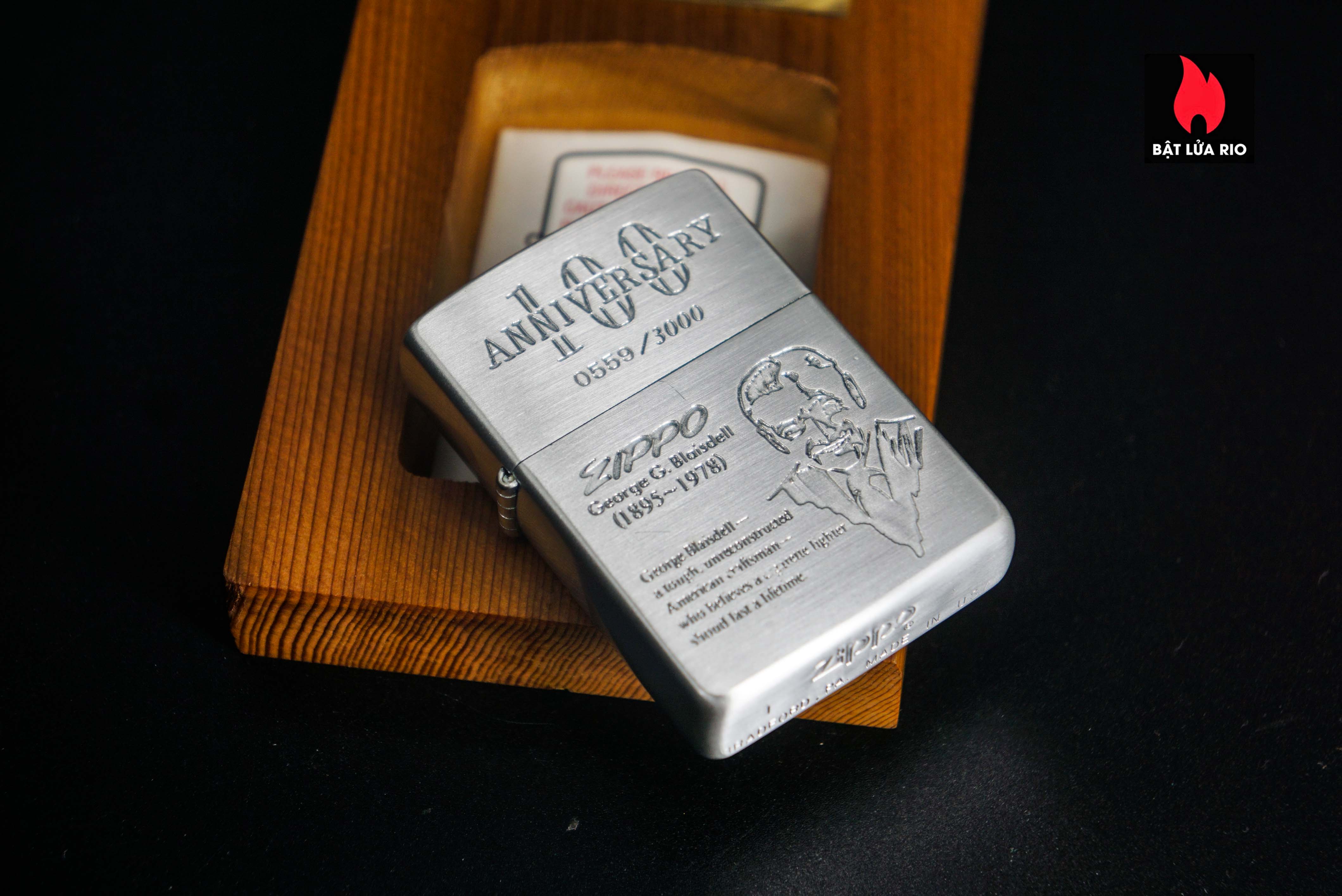 Zippo La Mã 1994 – 100th Anniversary Geogre G Blaisdell - Founder Of Zippo 6