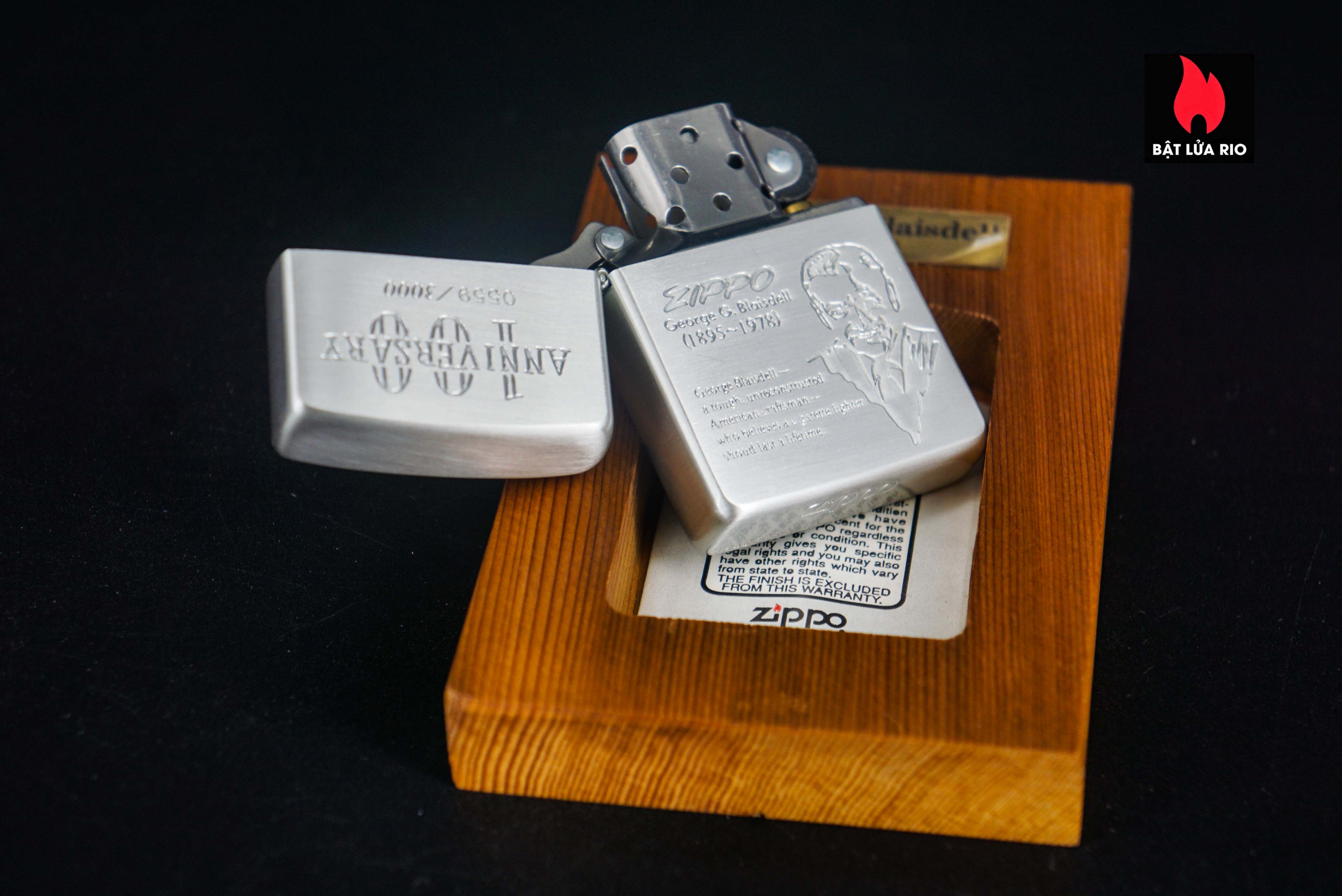 Zippo La Mã 1994 – 100th Anniversary Geogre G Blaisdell - Founder Of Zippo 9