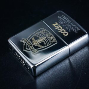 Zippo La Mã 1994 – D-Day United KingDom – Silver Plate – Limited 0151 Of 1000 – Normandy 50 Years 1944-1994 1