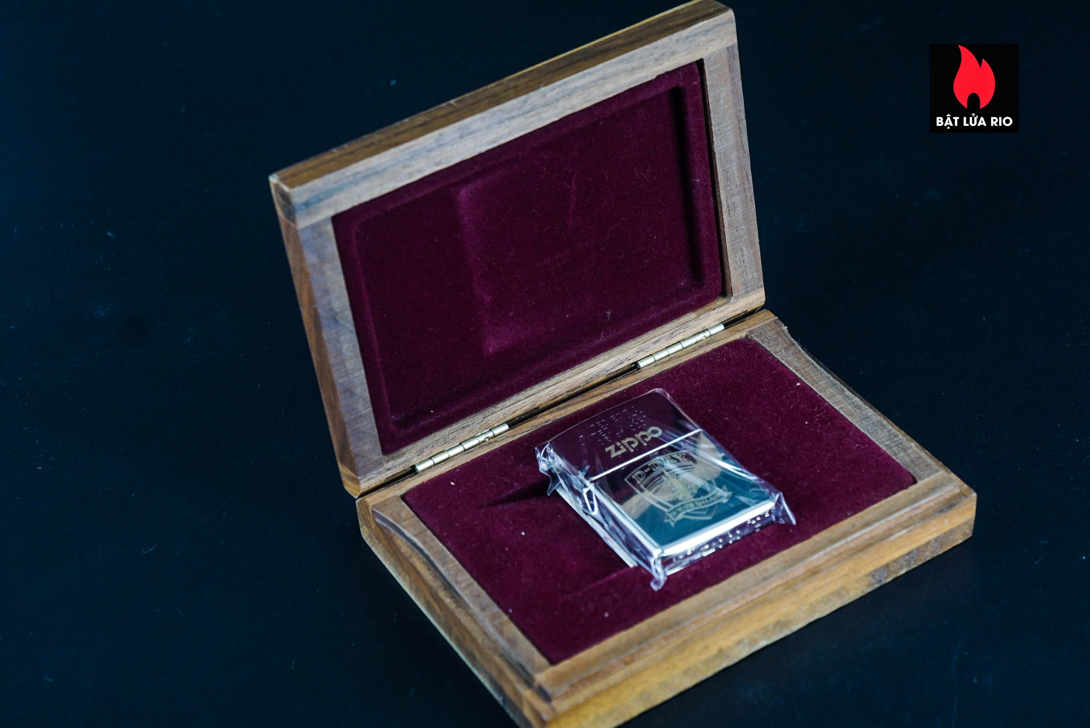 Zippo La Mã 1994 – D-Day United KingDom – Silver Plate – Limited 0151 Of 1000 – Normandy 50 Years 1944-1994 17