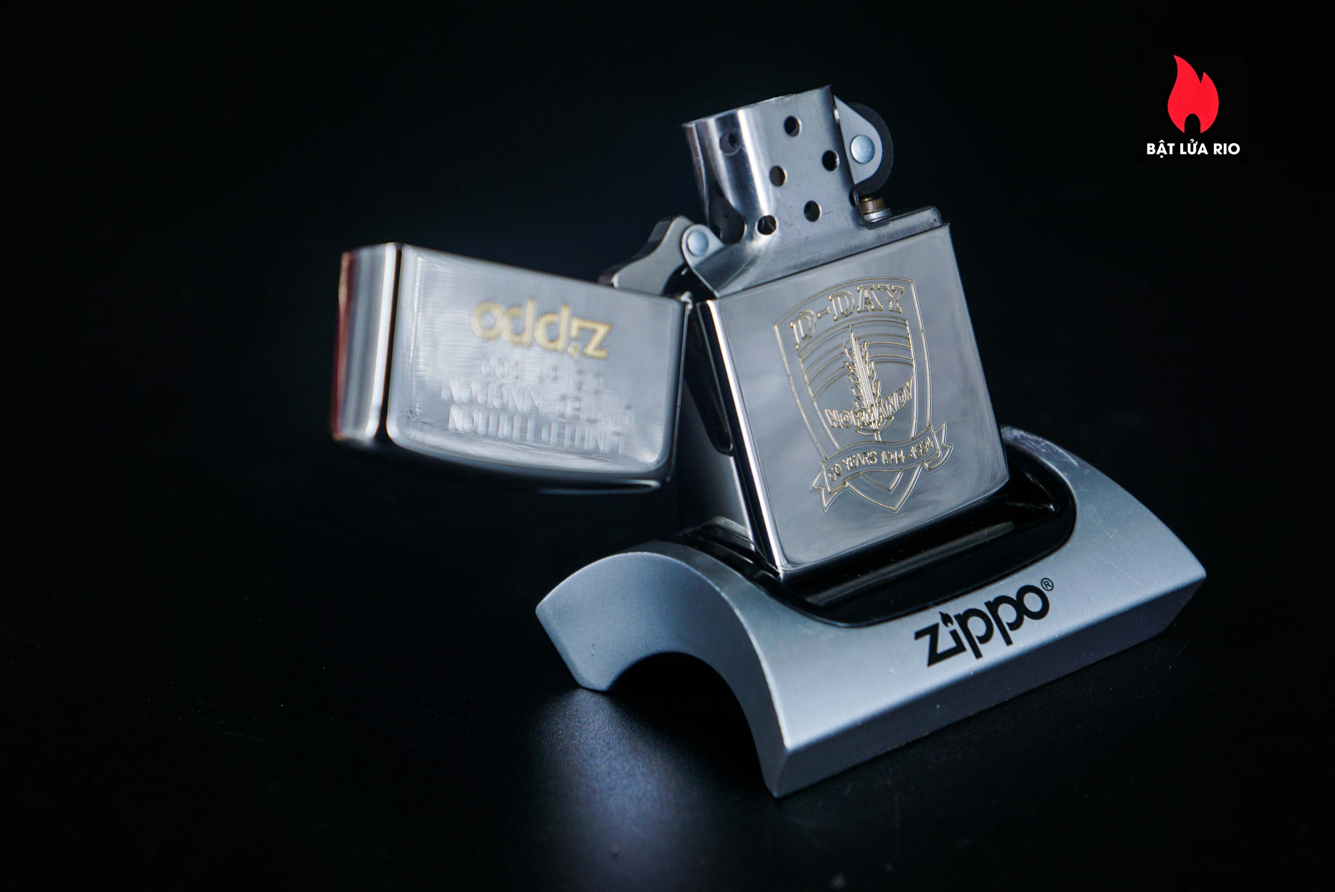 Zippo La Mã 1994 – D-Day United KingDom – Silver Plate – Limited 0151 Of 1000 – Normandy 50 Years 1944-1994 4
