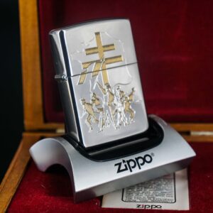 Zippo La Mã 1995 – Victoire Pour La Liberte 1945-1995 – Silver Plate – Limited 195/500 11