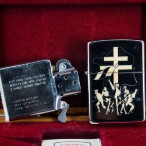 Zippo La Mã 1995 – Victoire Pour La Liberte 1945-1995 – Silver Plate – Limited 195/500 12