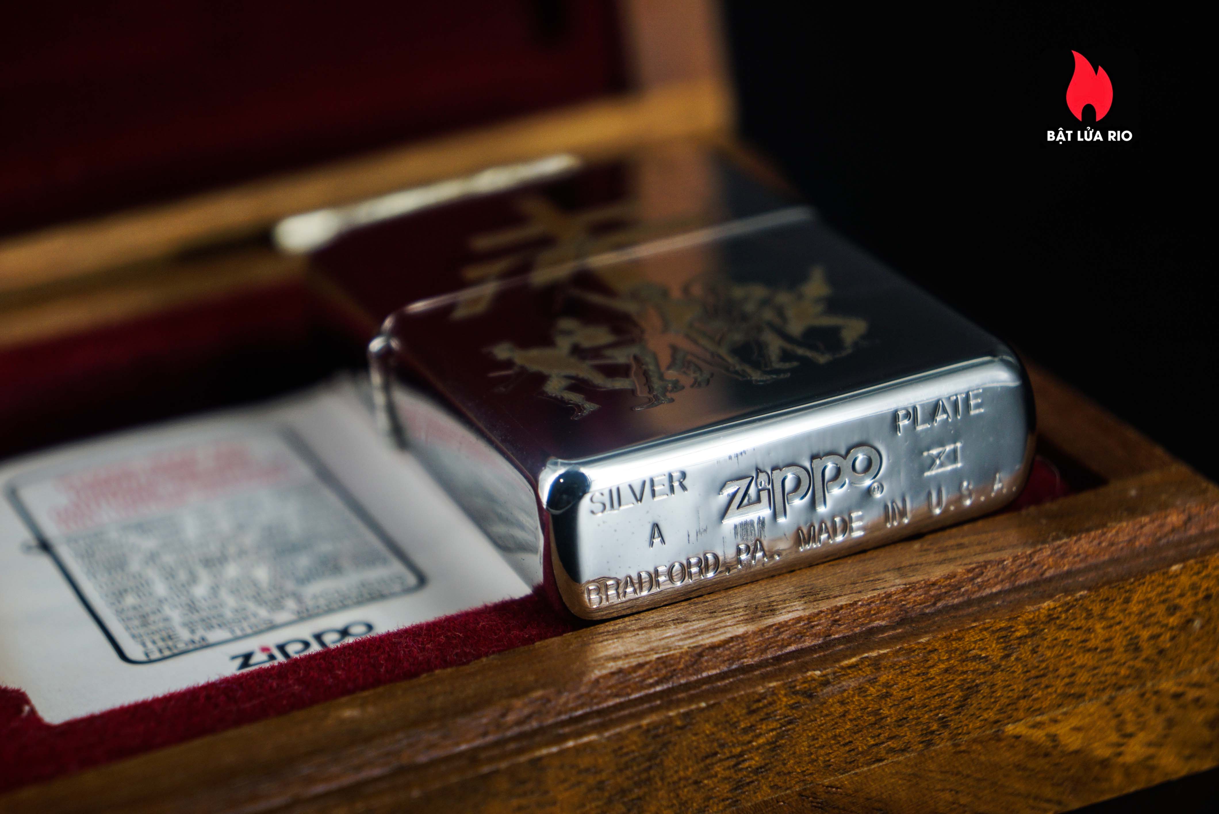 Zippo La Mã 1995 – Victoire Pour La Liberte 1945-1995 – Silver Plate – Limited 195/500 14