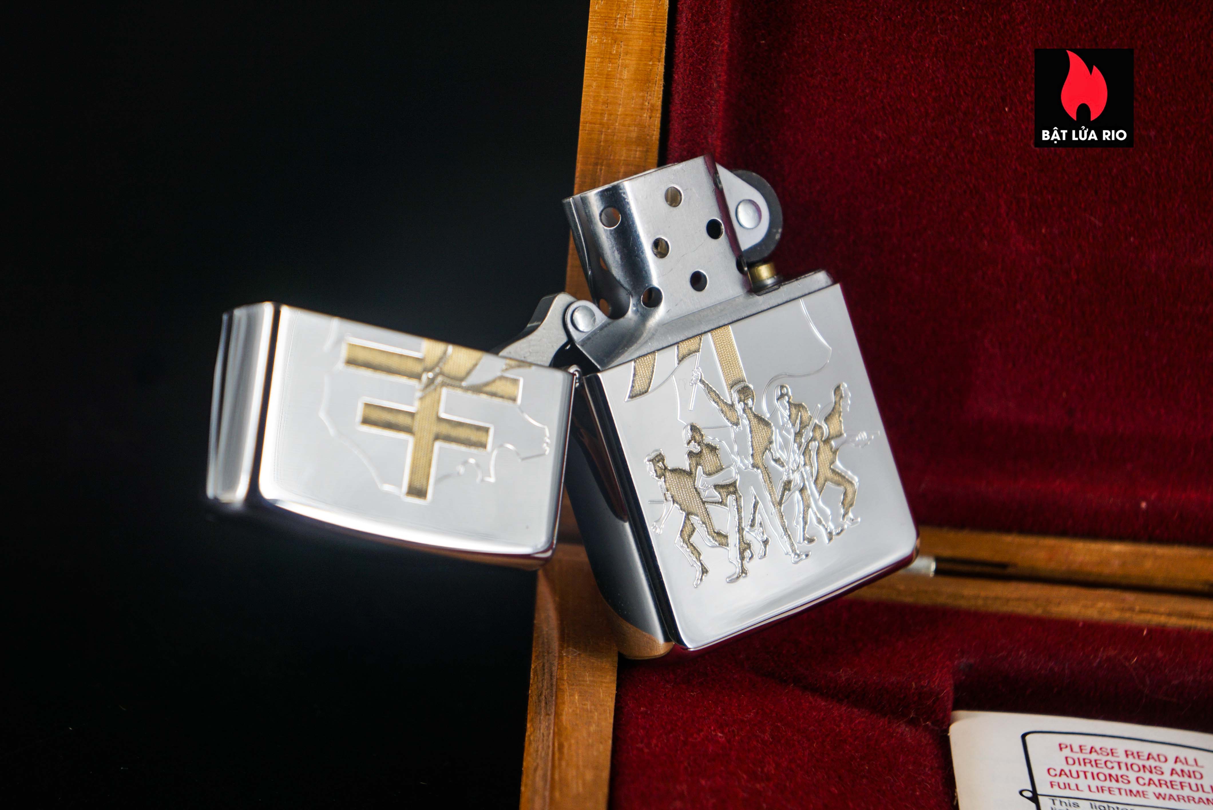 Zippo La Mã 1995 – Victoire Pour La Liberte 1945-1995 – Silver Plate – Limited 195/500 17