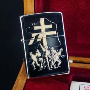 Zippo La Mã 1995 – Victoire Pour La Liberte 1945-1995 – Silver Plate – Limited 195/500 18