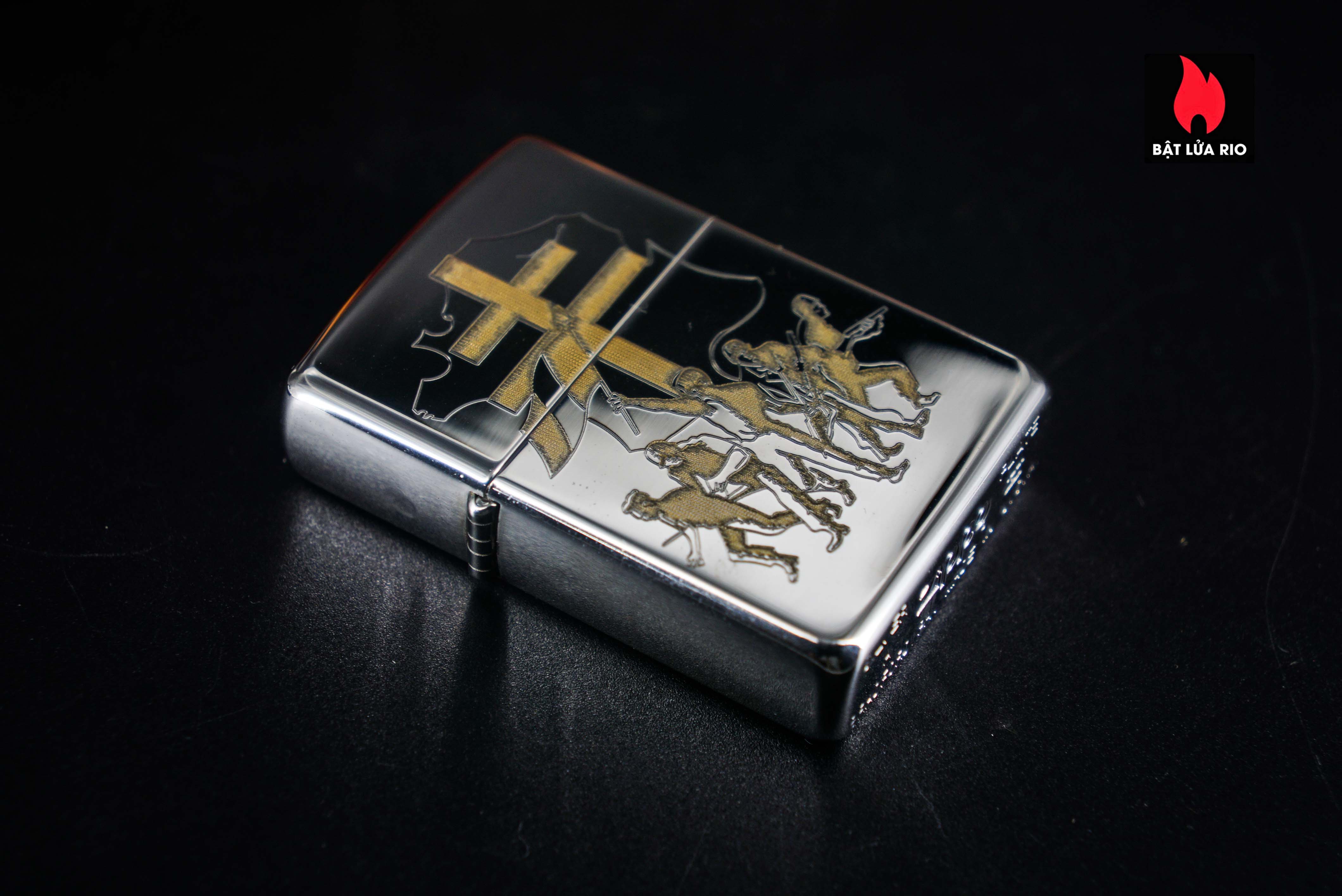 Zippo La Mã 1995 – Victoire Pour La Liberte 1945-1995 – Silver Plate – Limited 195/500 7