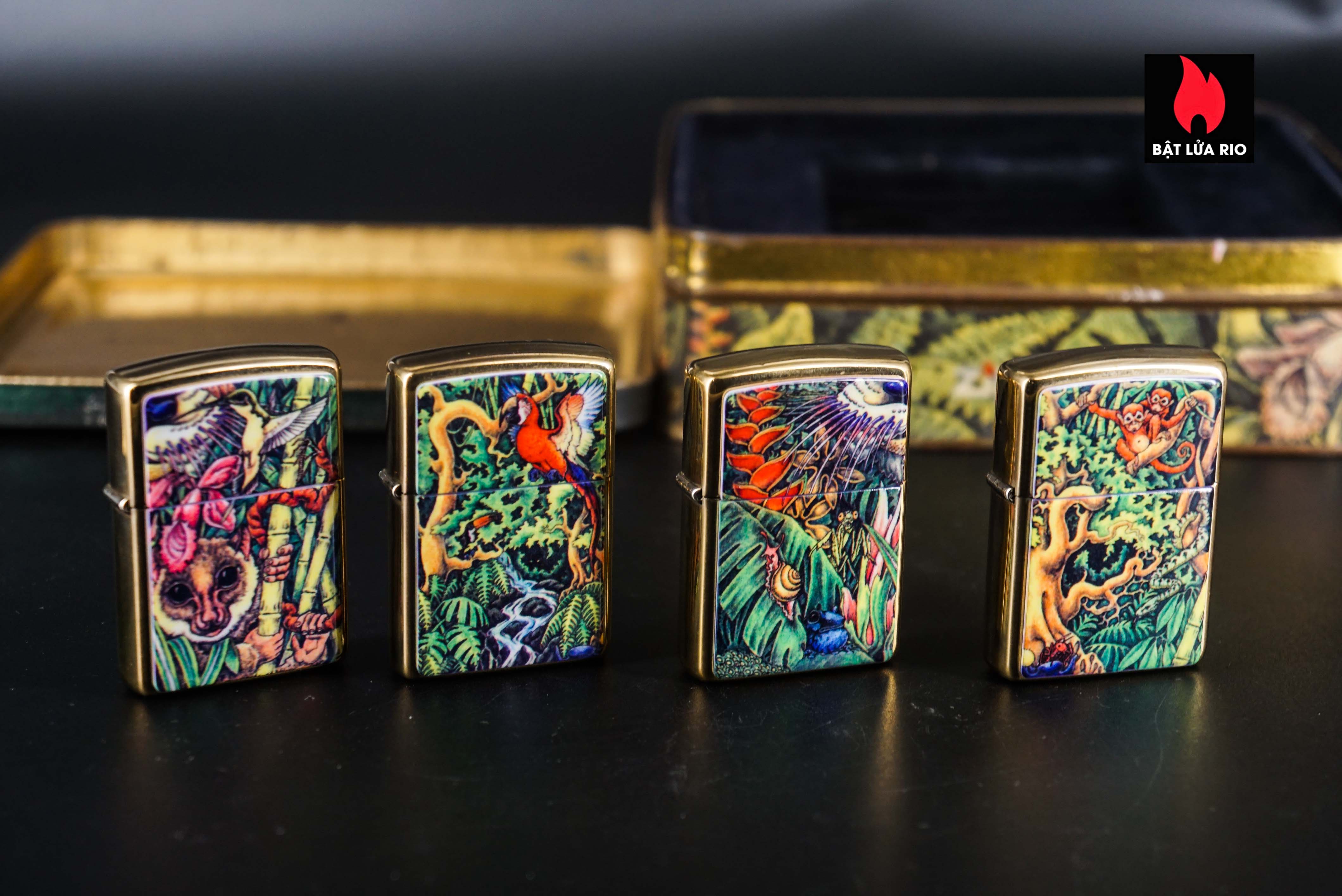 Zippo Set 1995 – Zippo Collectible 1995 COTY – Mystery of the Forest 66 Zippo Set 1995 – Zippo Collectible 1995 COTY – Mystery of the Forest 15