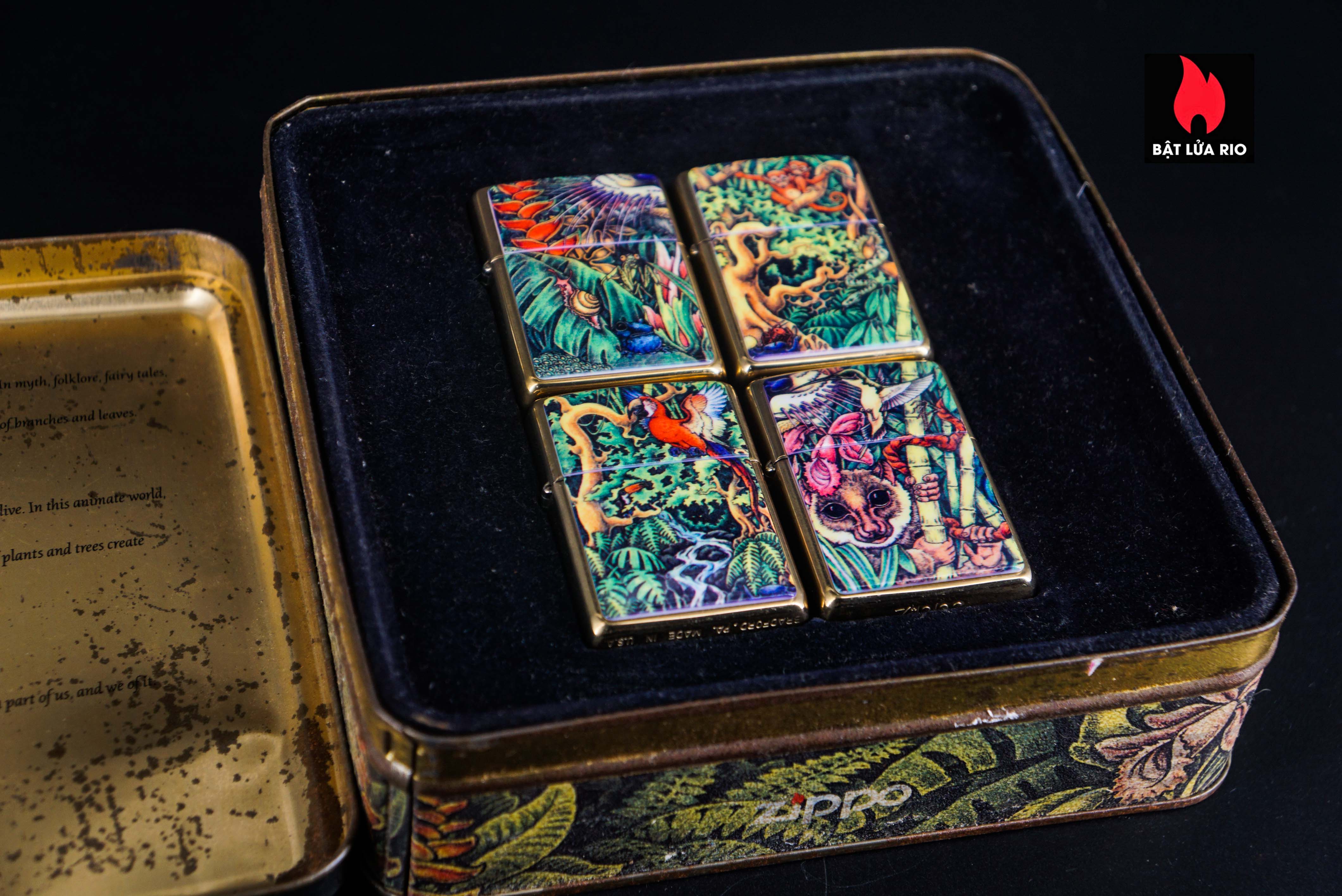 Zippo Set 1995 – Zippo Collectible 1995 COTY – Mystery of the Forest 56 Zippo Set 1995 – Zippo Collectible 1995 COTY – Mystery of the Forest