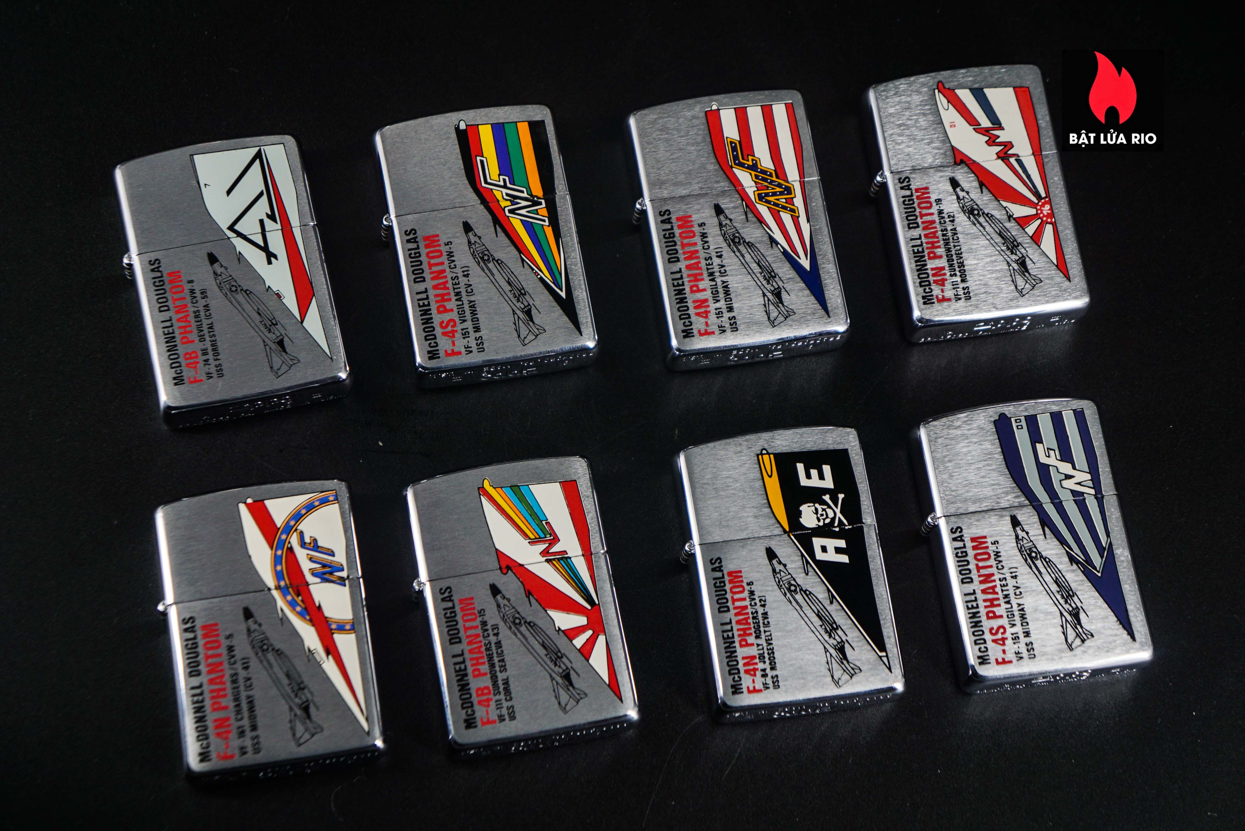 Zippo Set La Mã 1993 – U.S Navy – Mc Donnell Douglas F4 Phantoms 15