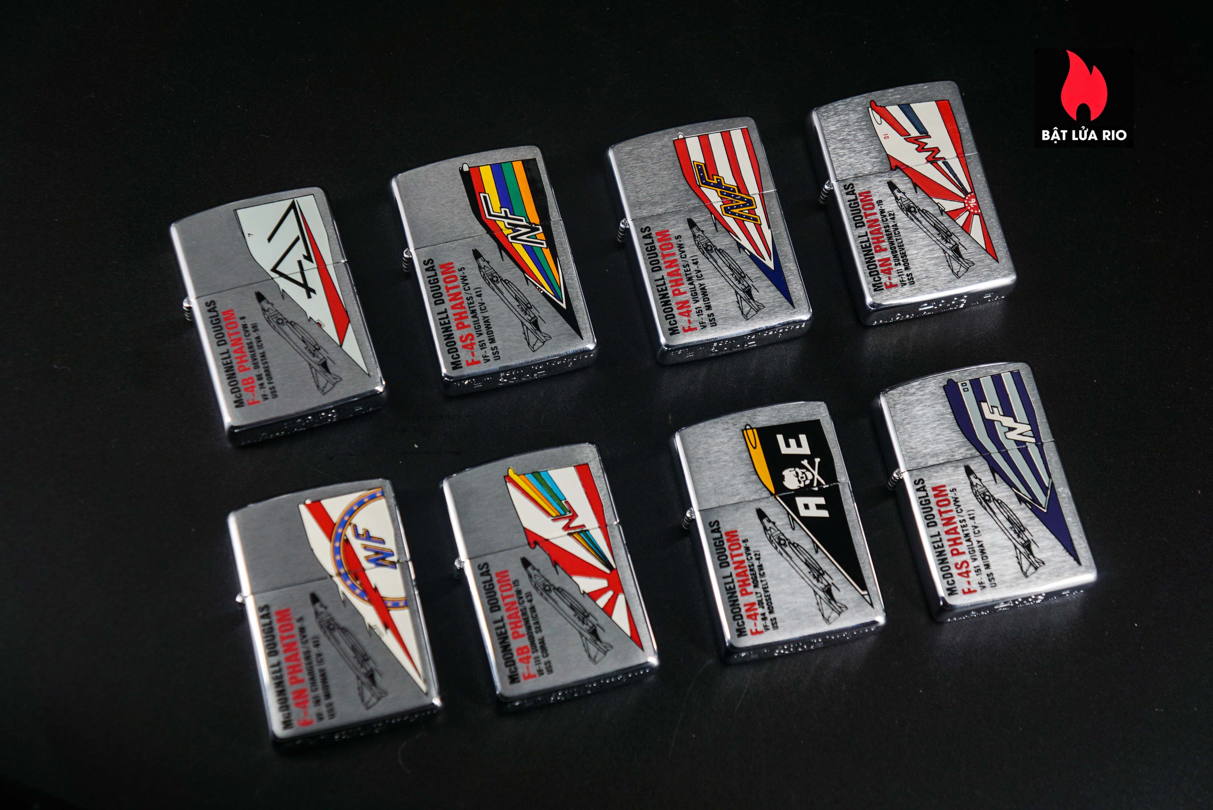 Zippo Set La Mã 1993 – U.S Navy – Mc Donnell Douglas F4 Phantoms 17