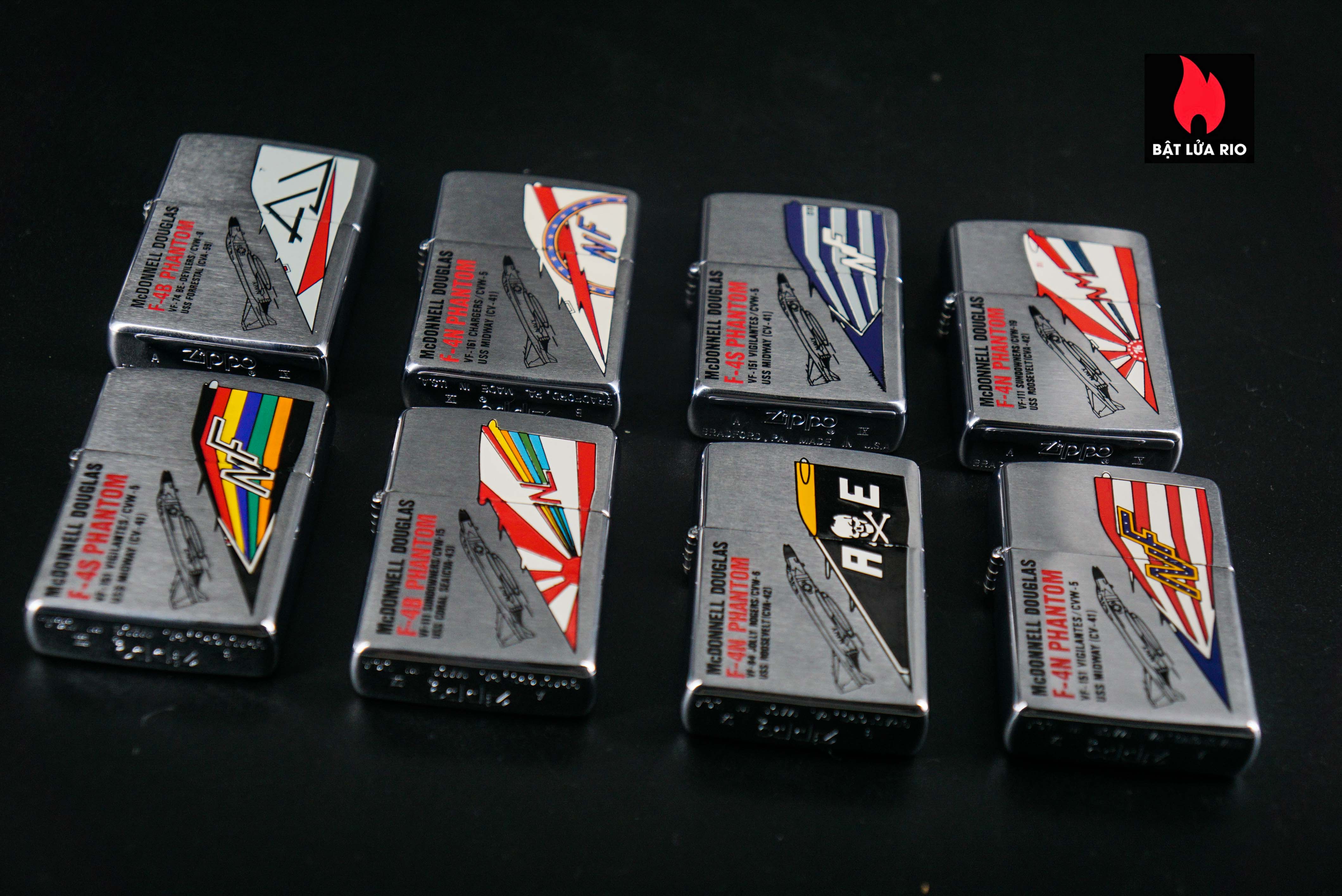 Zippo Set La Mã 1993 – U.S Navy – Mc Donnell Douglas F4 Phantoms 5