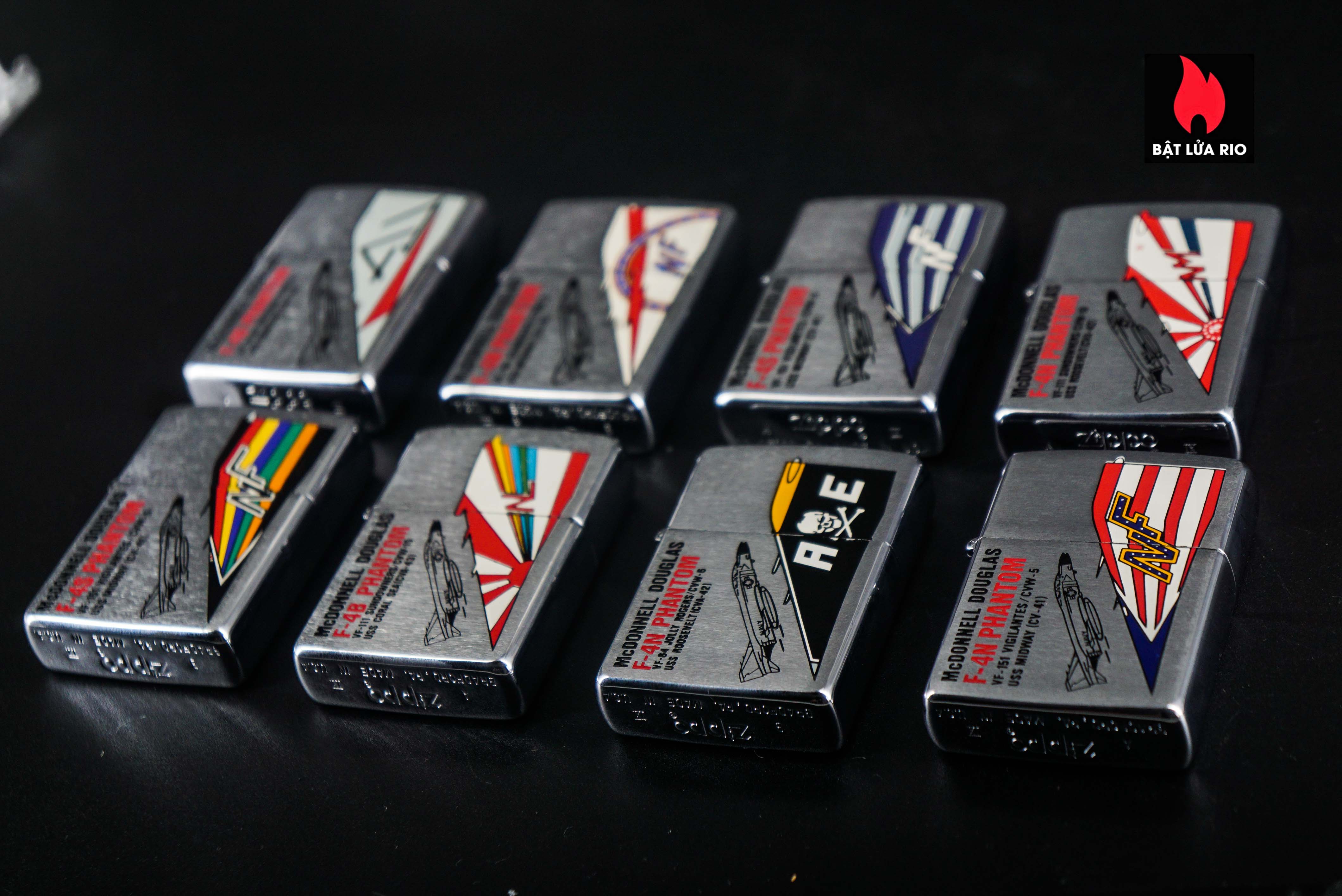 Zippo Set La Mã 1993 – U.S Navy – Mc Donnell Douglas F4 Phantoms 6