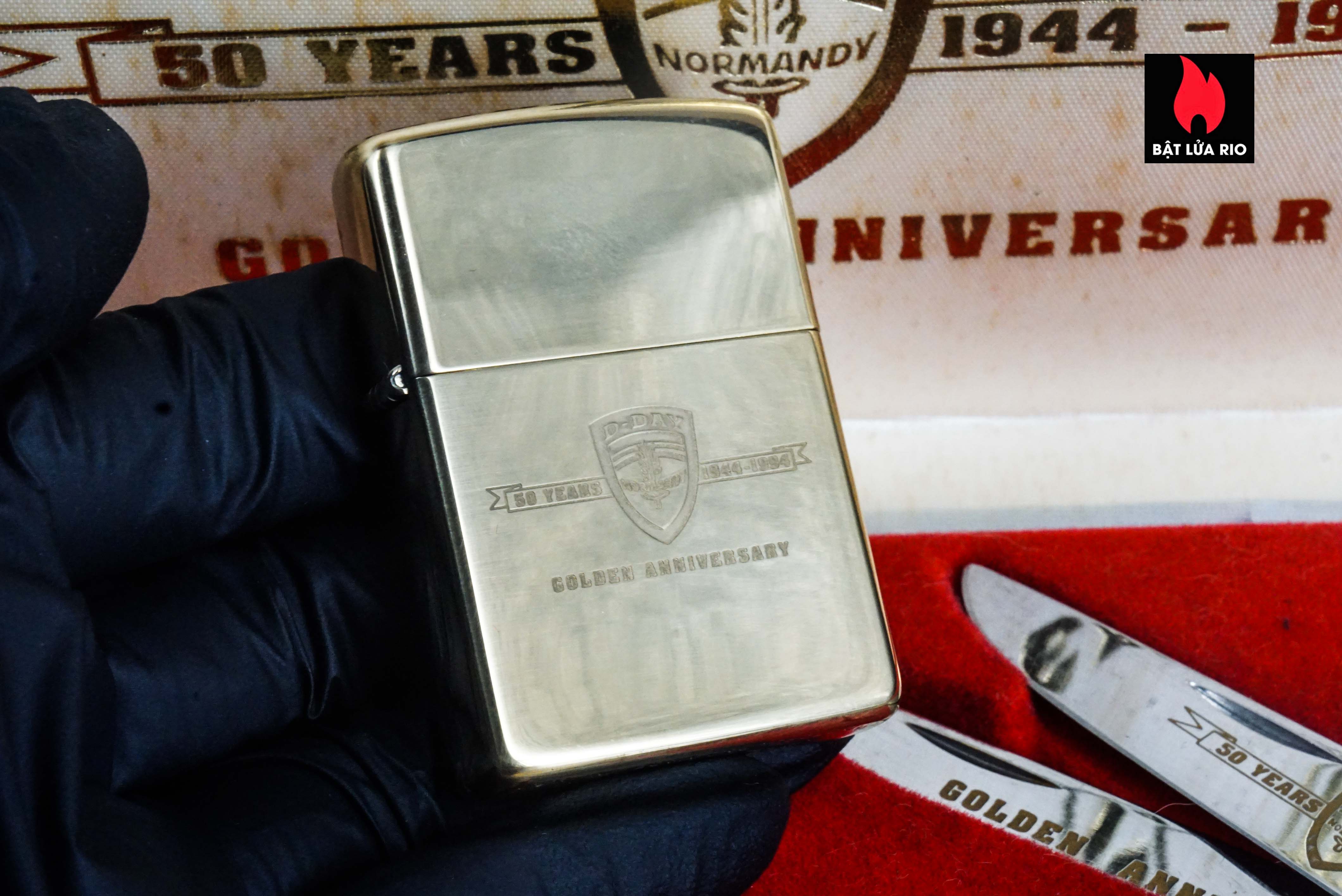 Zippo Set La Mã 1994 – D-Day Golden Anniversary – Normandy 50 Years 1944-1994 8