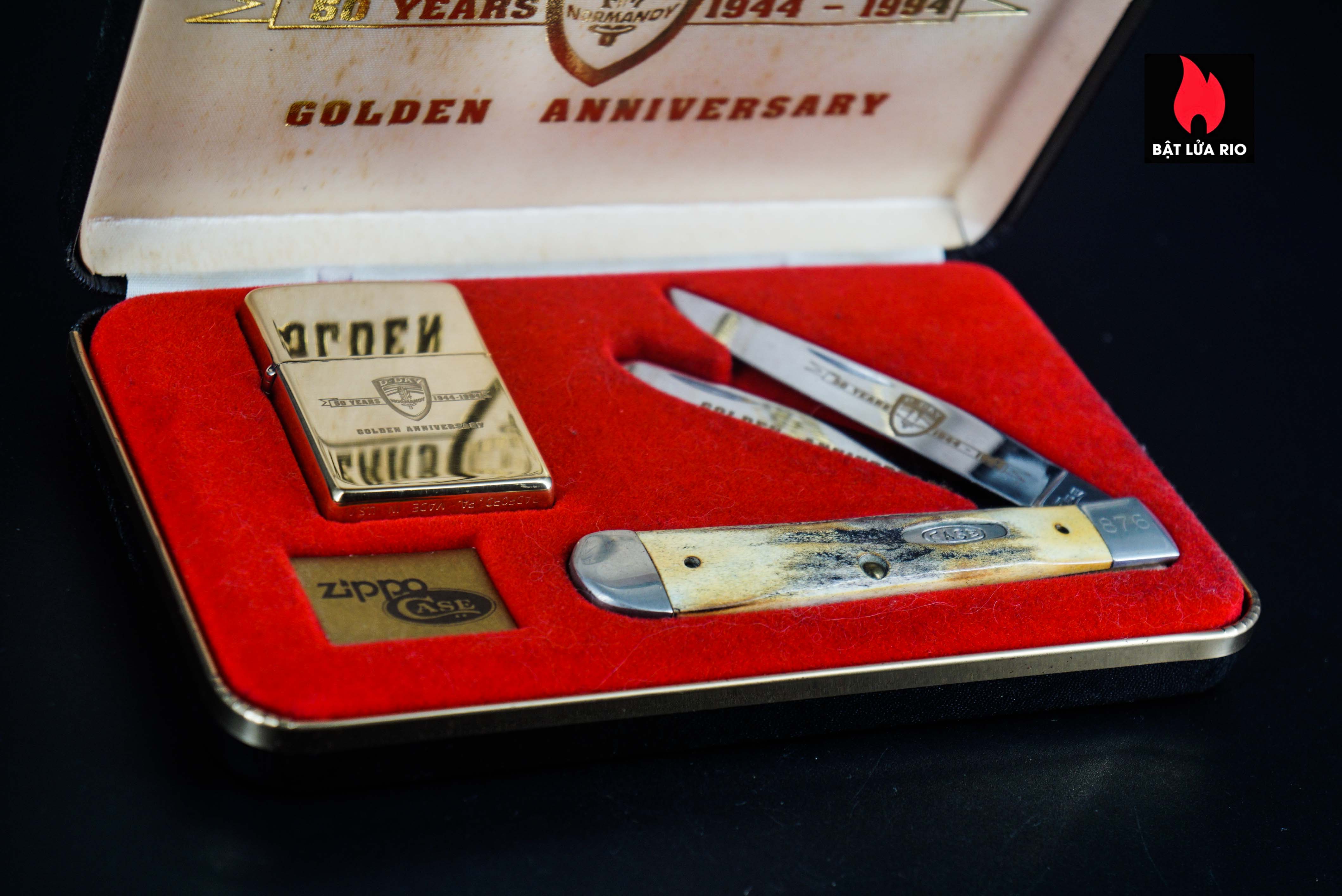 Zippo Set La Mã 1994 – D-Day Golden Anniversary – Normandy 50 Years 1944-1994