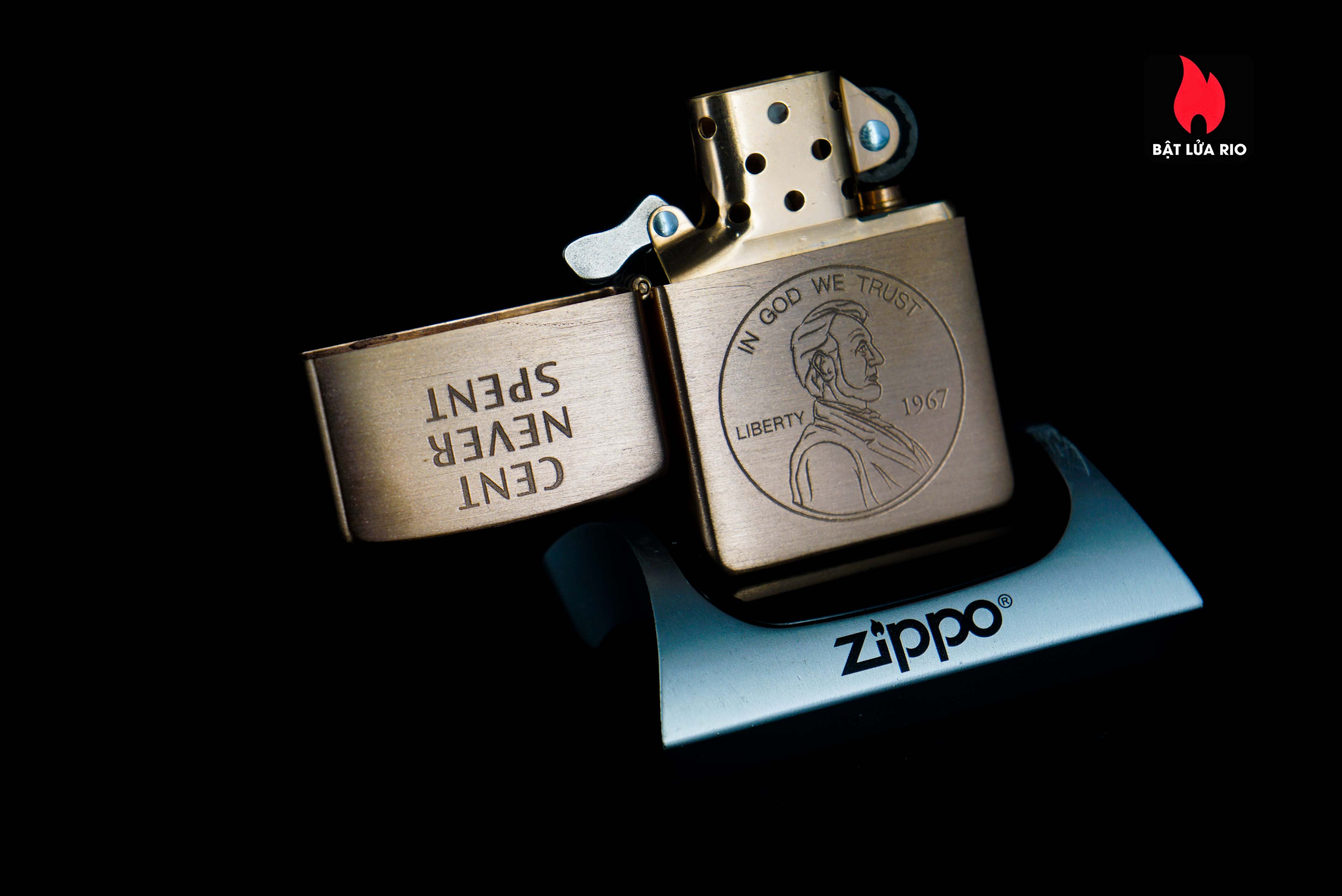 Zippo Solid Copper 2003 – Cent Never Spent – Đồng Đỏ 2003 45 Zippo Solid Copper 2003 – Cent Never Spent – Đồng Đỏ 2003 11