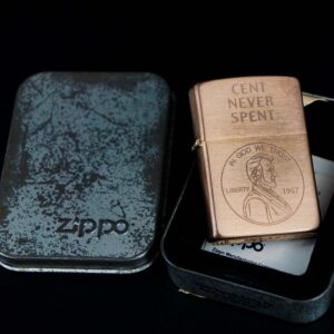Zippo Solid Copper 2003 – Cent Never Spent – Đồng Đỏ 2003 18