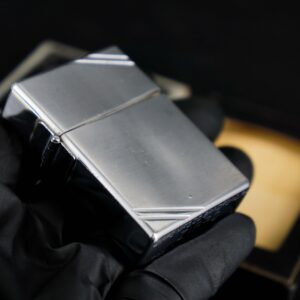 Zippo Xưa 1935 – Plain Trơn – Bản Lề Ngoài 3 Chấu – Ruột Pitton 16 Lỗ 19