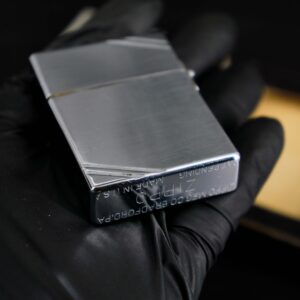 Zippo Xưa 1935 – Plain Trơn – Bản Lề Ngoài 3 Chấu – Ruột Pitton 16 Lỗ 22