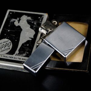 Zippo Xưa 1935 – Plain Trơn – Bản Lề Ngoài 3 Chấu – Ruột Pitton 16 Lỗ 30
