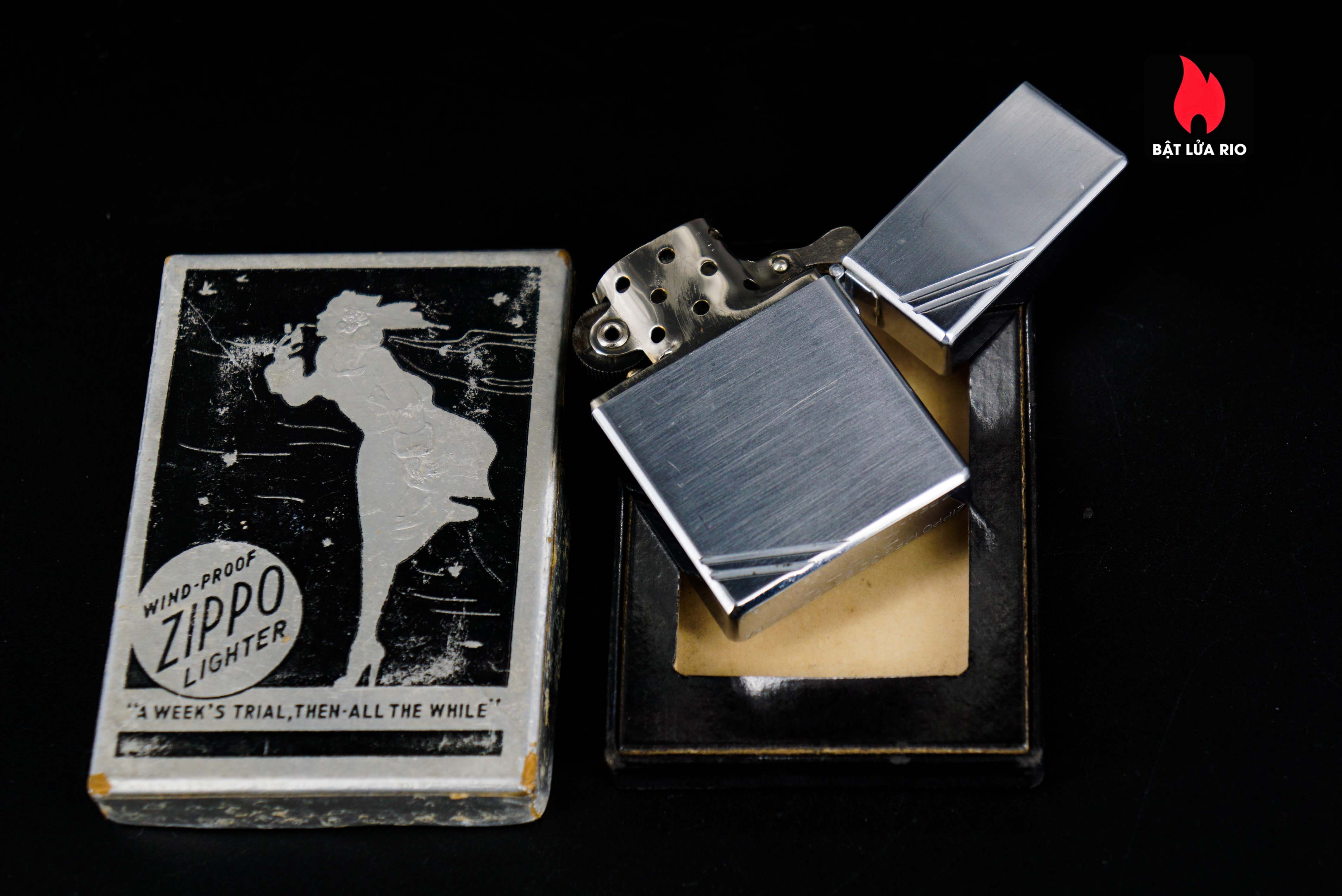 Zippo Xưa 1935 – Plain Trơn – Bản Lề Ngoài 3 Chấu – Ruột Pitton 16 Lỗ 63 Zippo Xưa 1935 – Plain Trơn – Bản Lề Ngoài 3 Chấu – Ruột Pitton 16 Lỗ 35