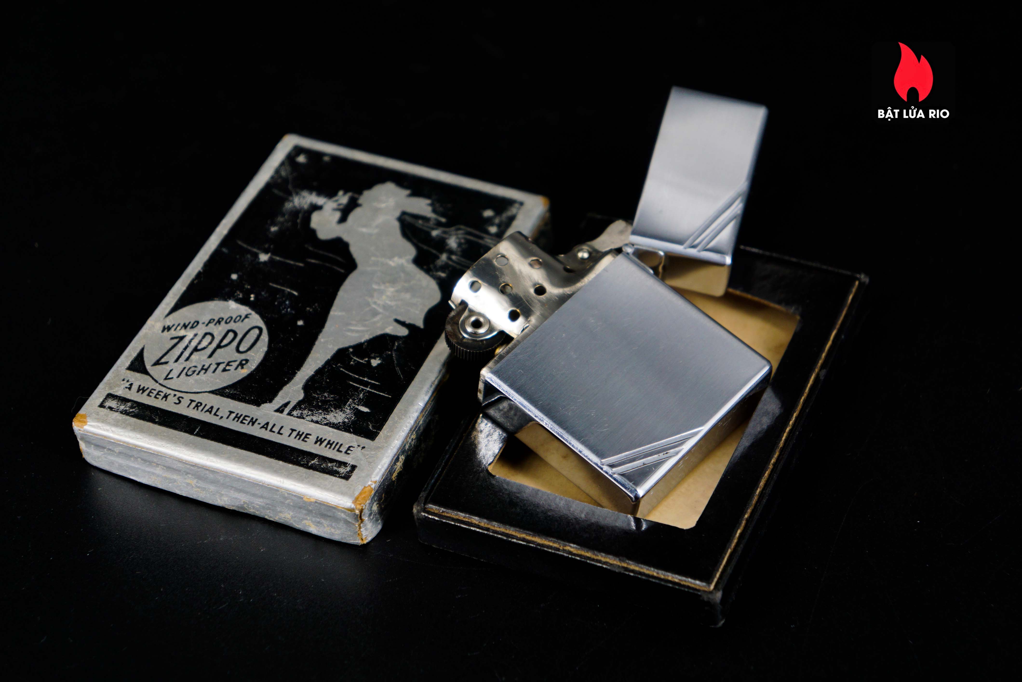 Zippo Xưa 1935 – Plain Trơn – Bản Lề Ngoài 3 Chấu – Ruột Pitton 16 Lỗ 66 Zippo Xưa 1935 – Plain Trơn – Bản Lề Ngoài 3 Chấu – Ruột Pitton 16 Lỗ 32